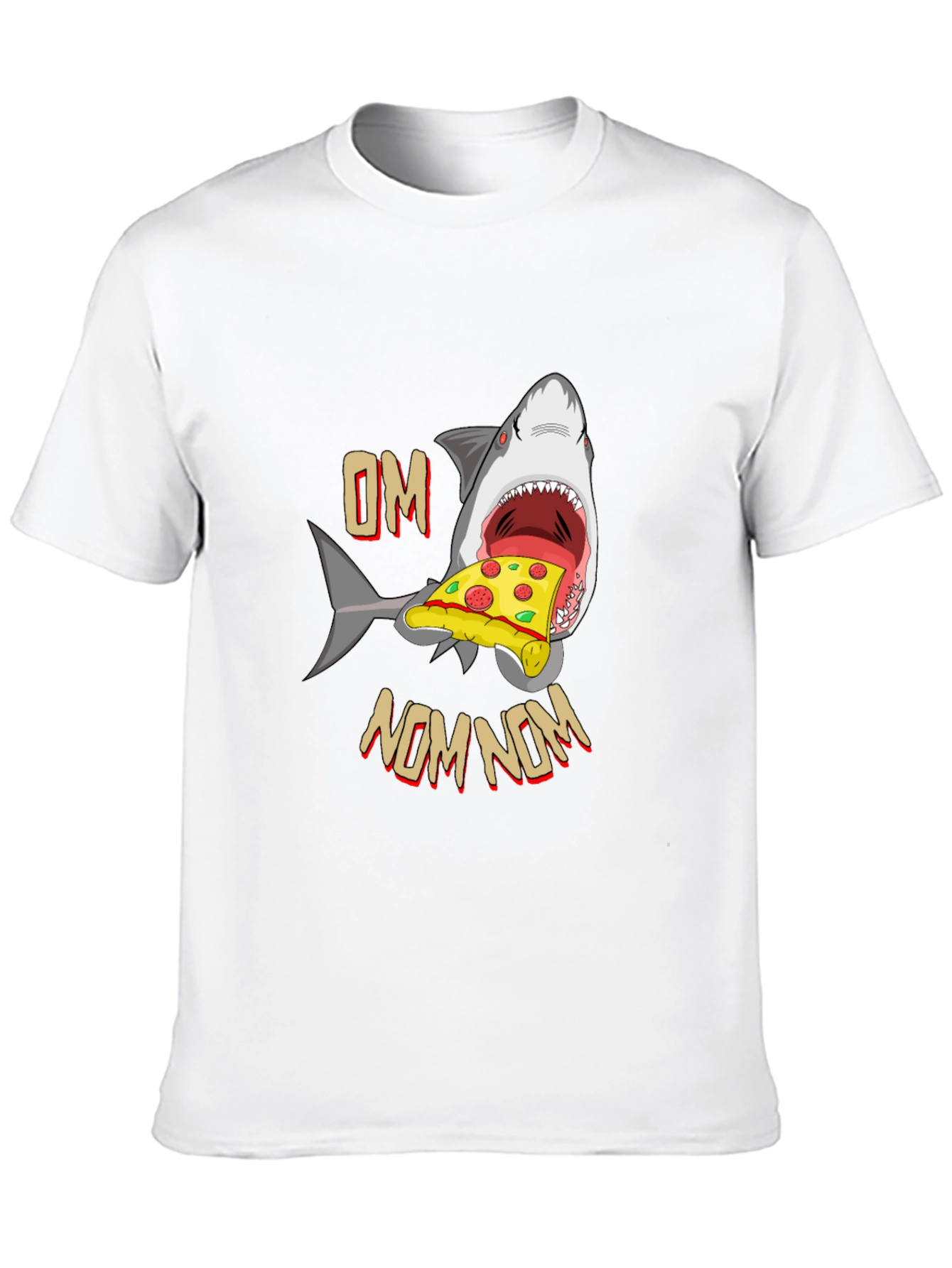 Shark Pizza OM NOM NOM T-Shirt