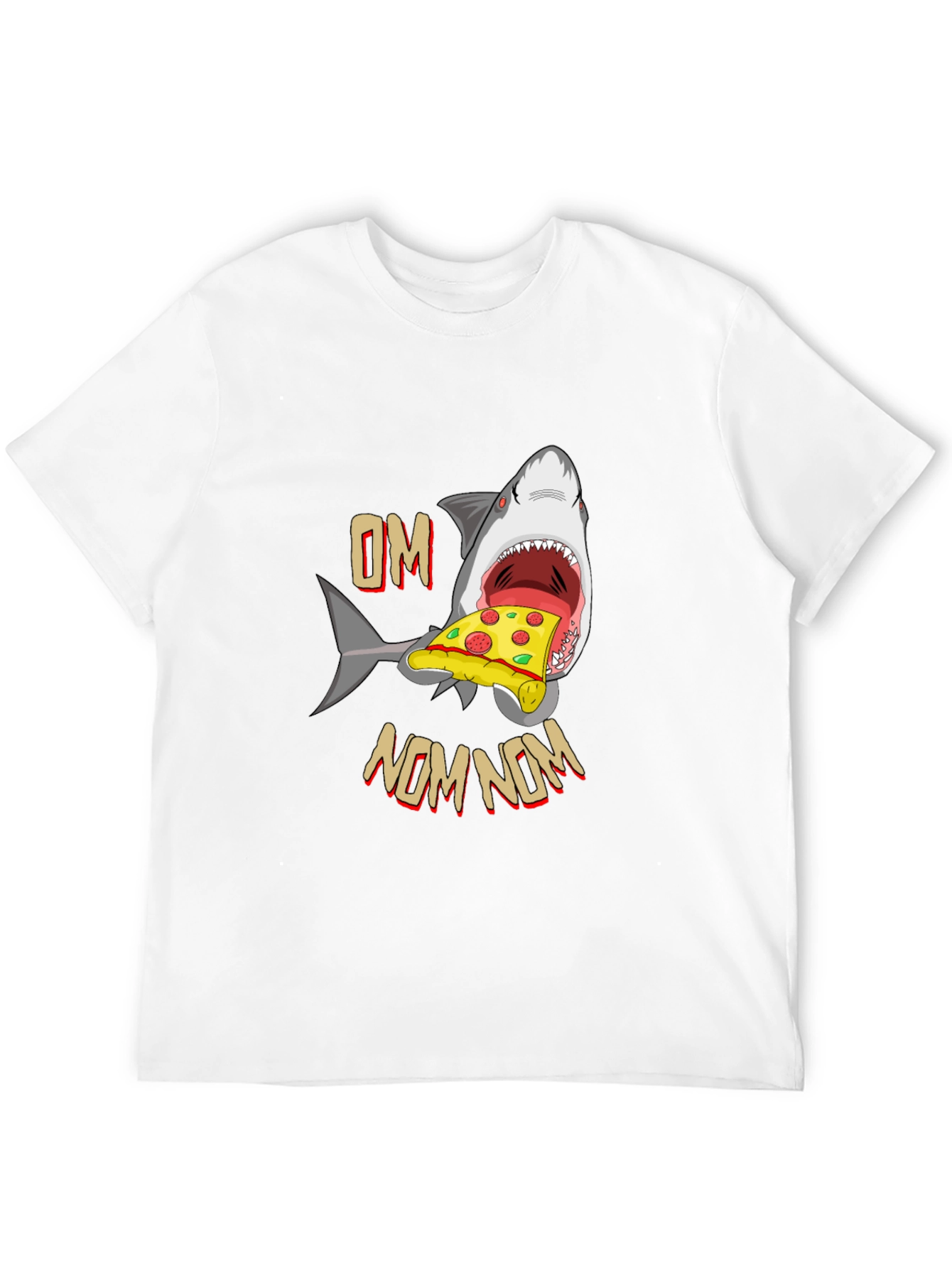Shark Pizza OM NOM NOM T-Shirt