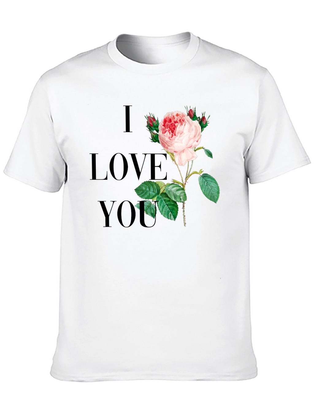 I Love You Rose Graphic Tee