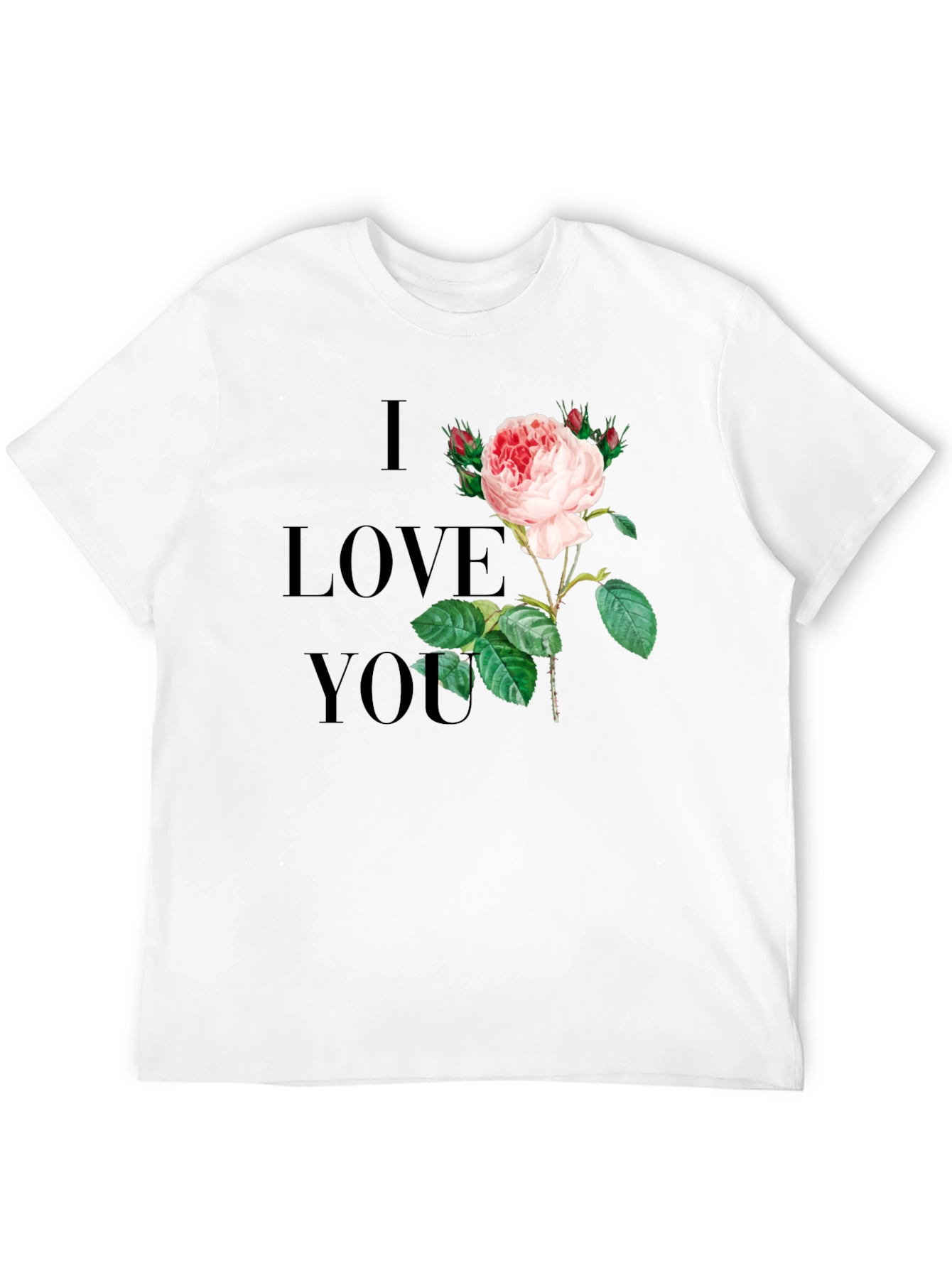 I Love You Rose Graphic Tee