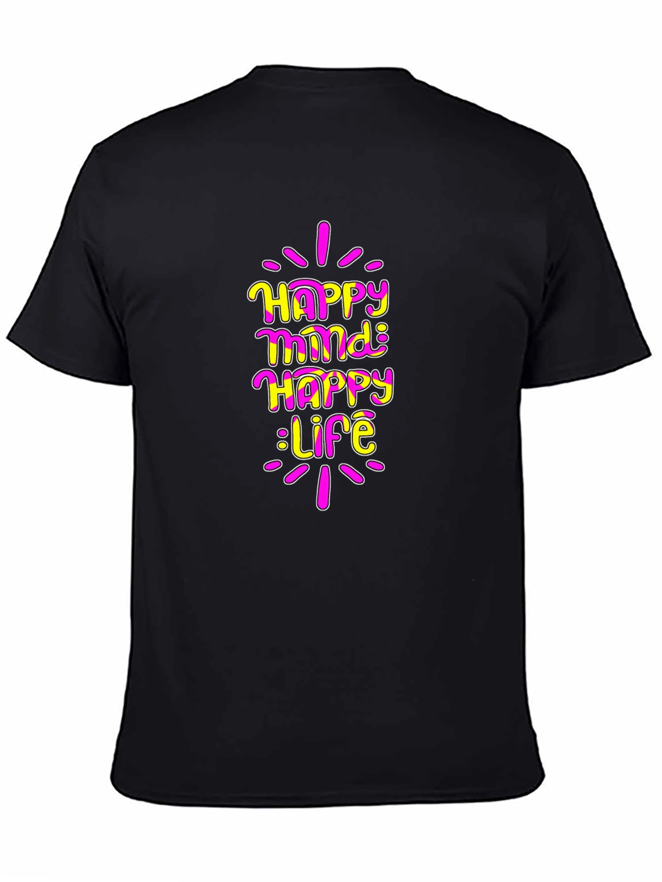 Happy Mind Happy Life Graphic T-Shirt