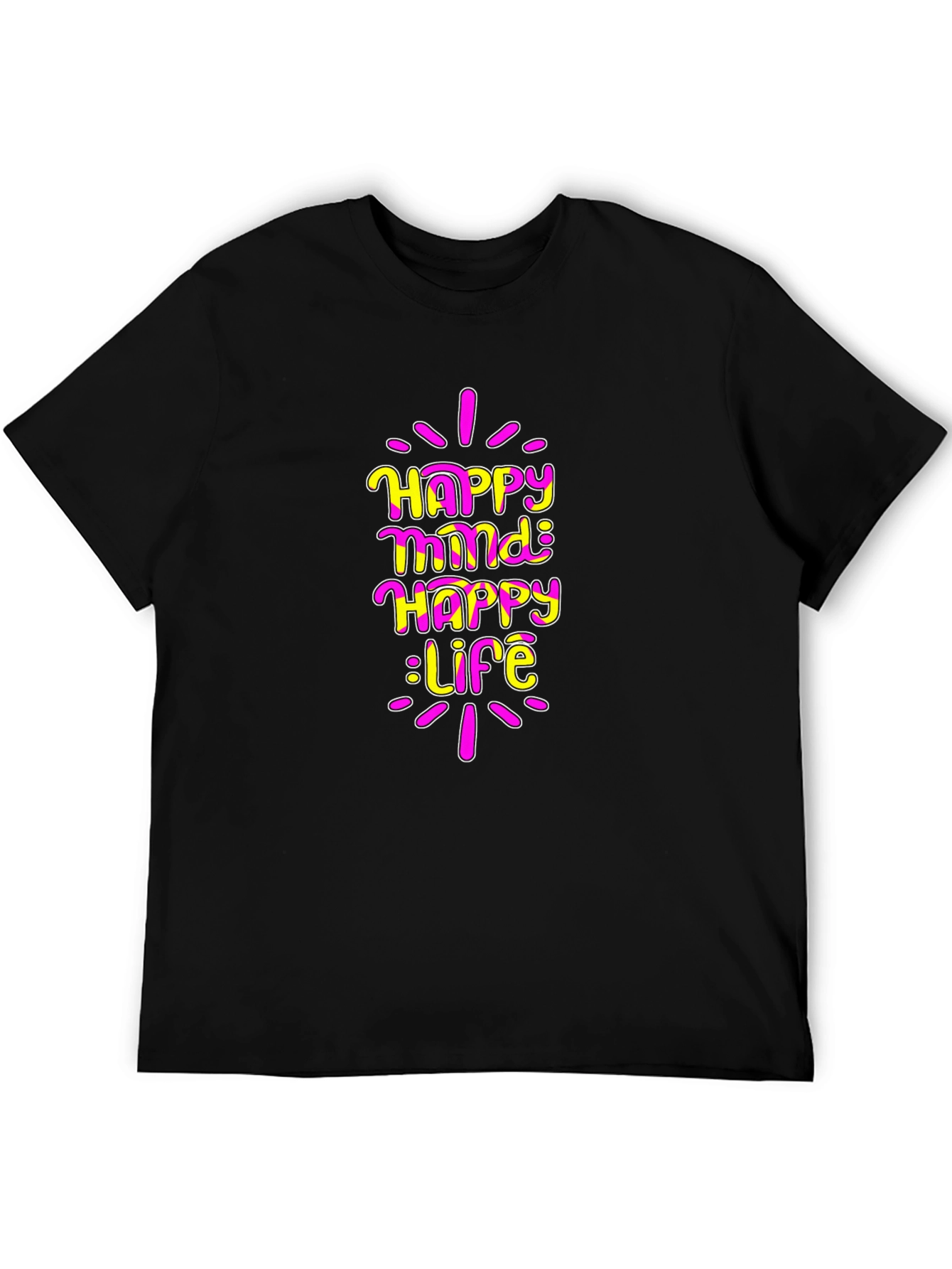 Happy Mind Happy Life Graphic T-Shirt