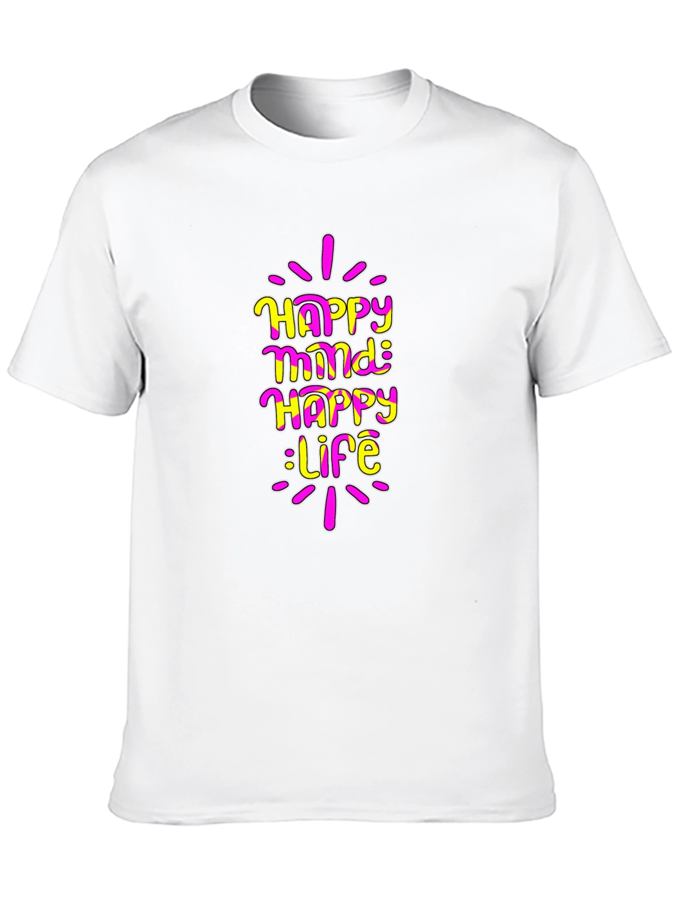Happy Mind Happy Life Graphic T-Shirt