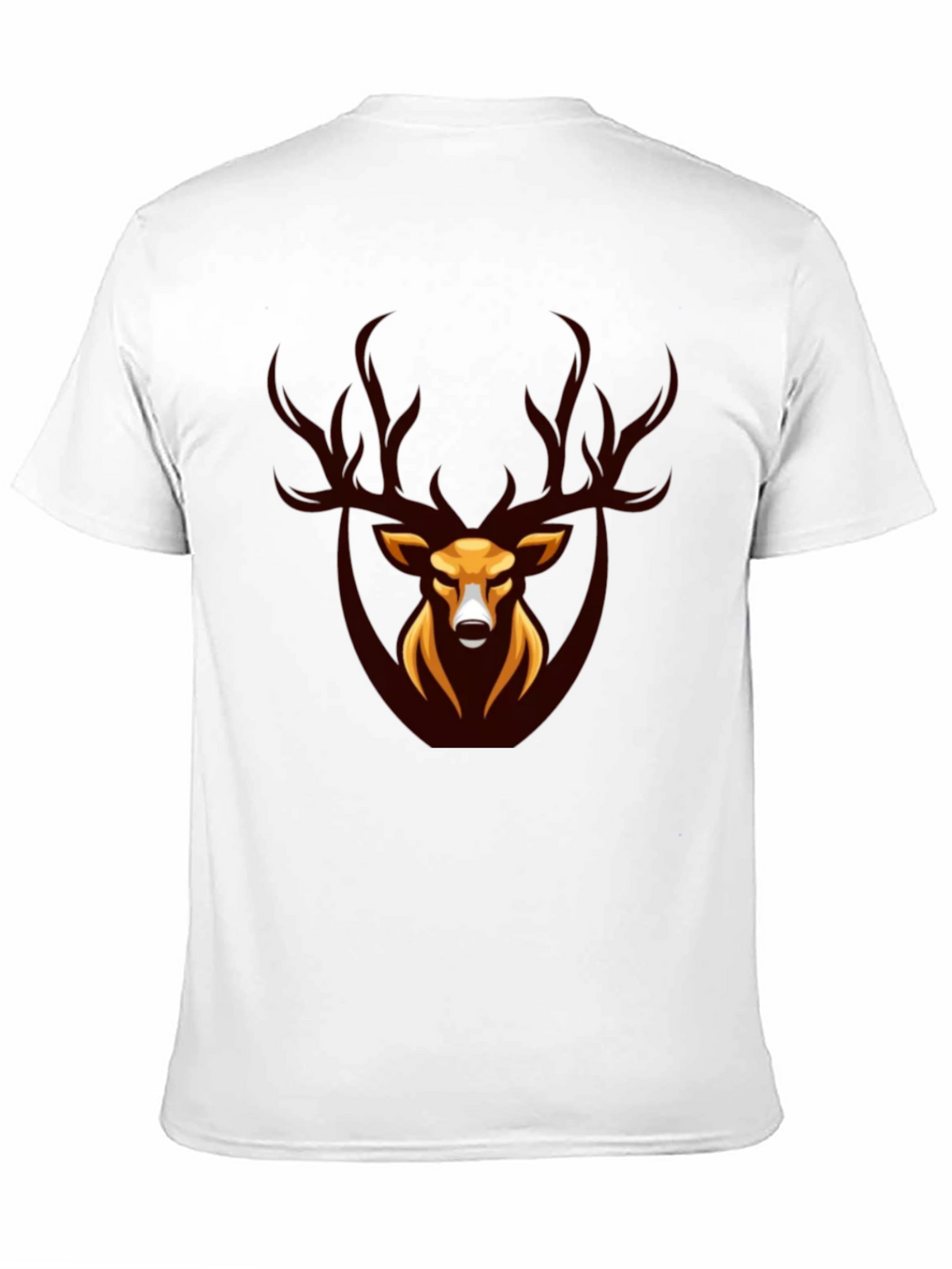 Stag Graphic Tee - Black Crew Neck