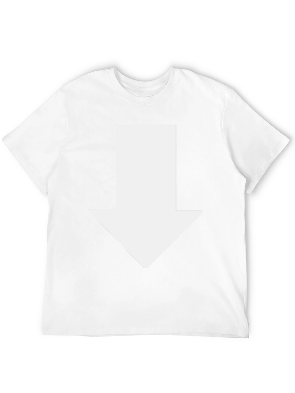 Arrow Down Graphic Tee - Casual Black T-Shirt