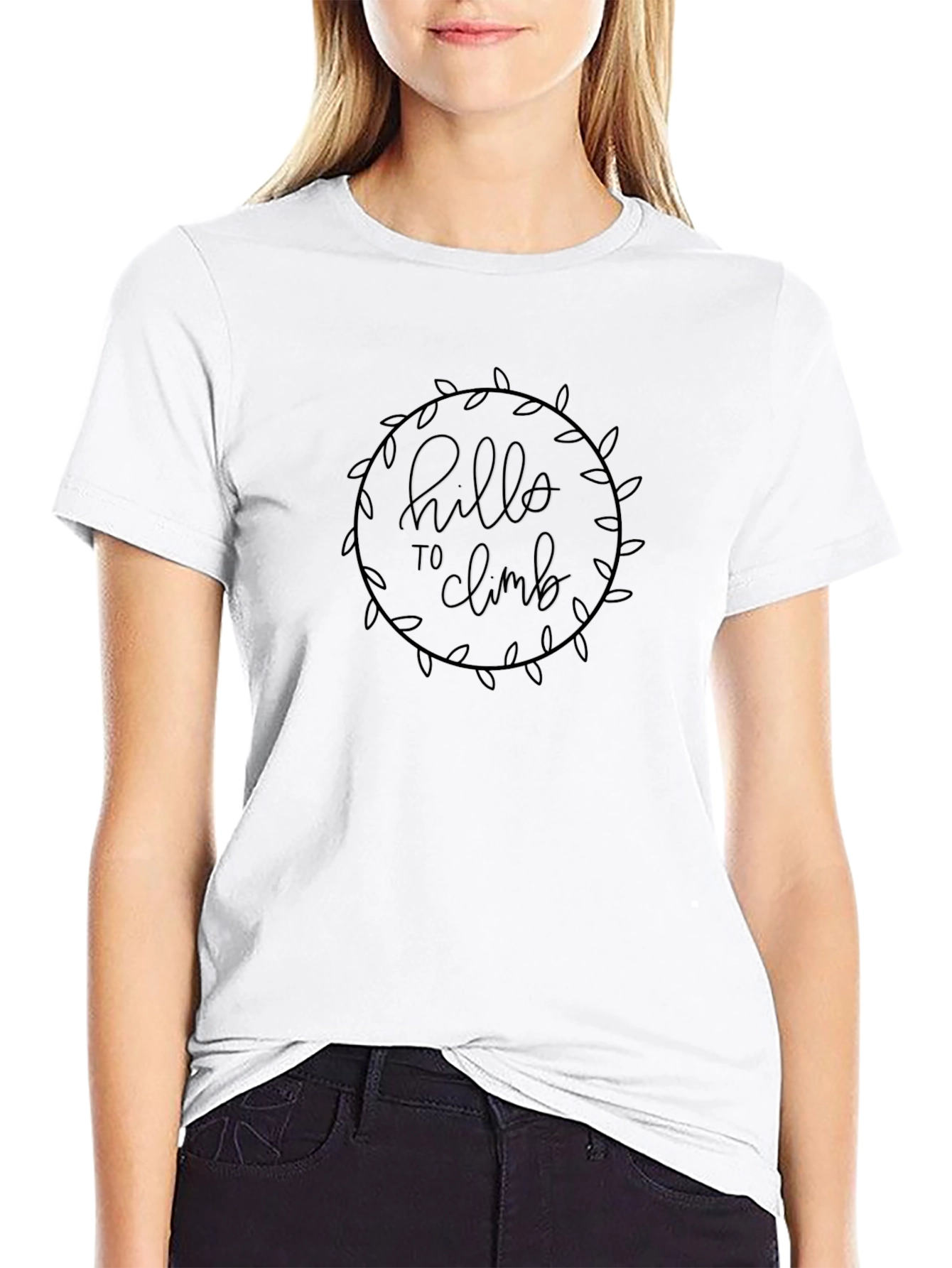 Hello to Climb Black Graphic Tee