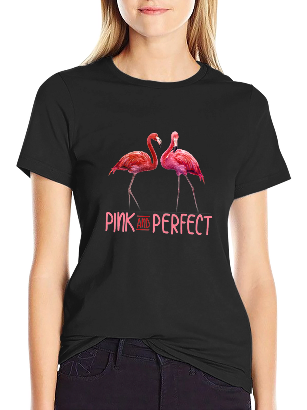 Pink Flamingo Graphic Tee - Pink And Perfect Design