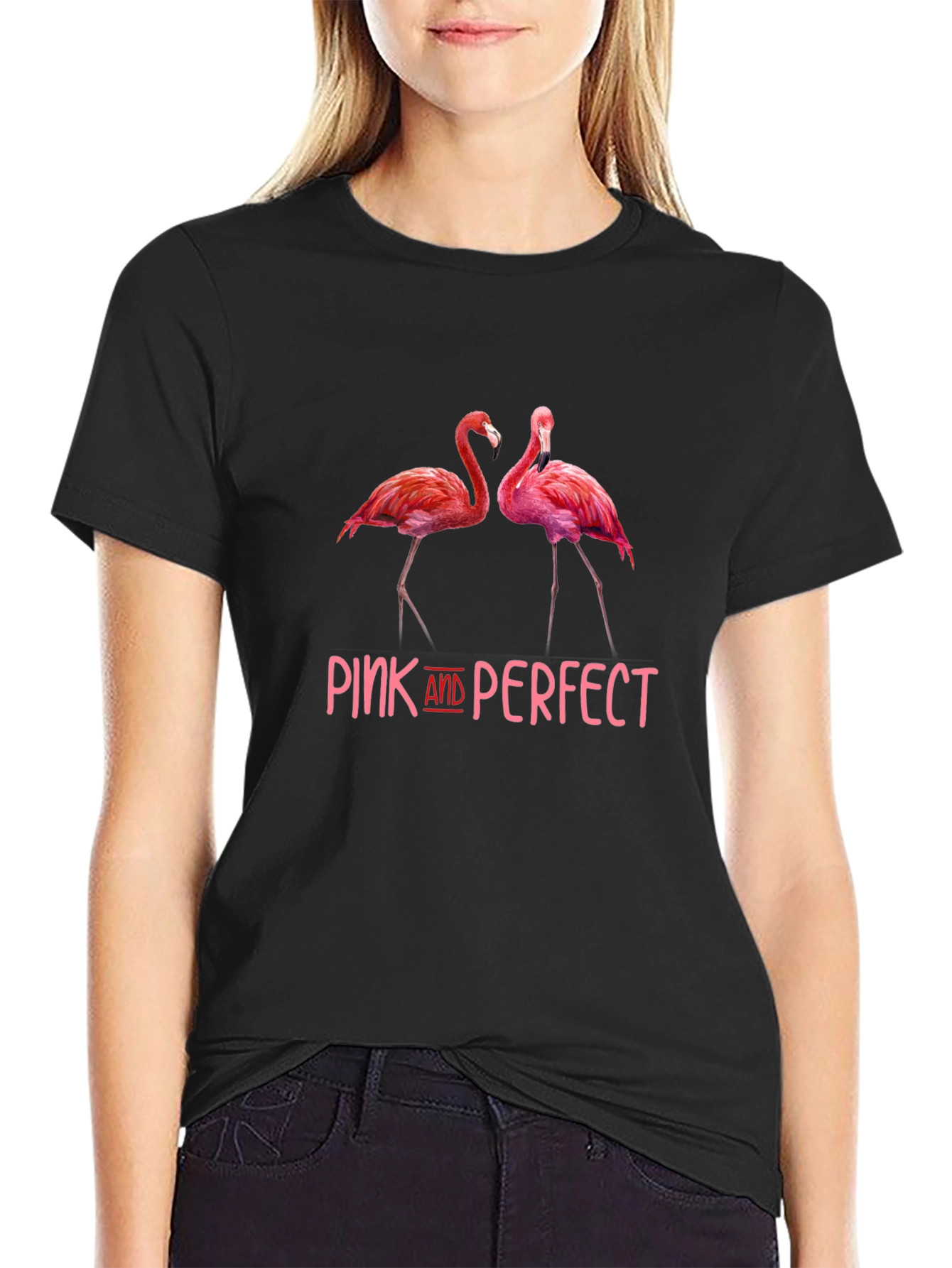 Pink Flamingo Graphic Tee - Pink And Perfect Design