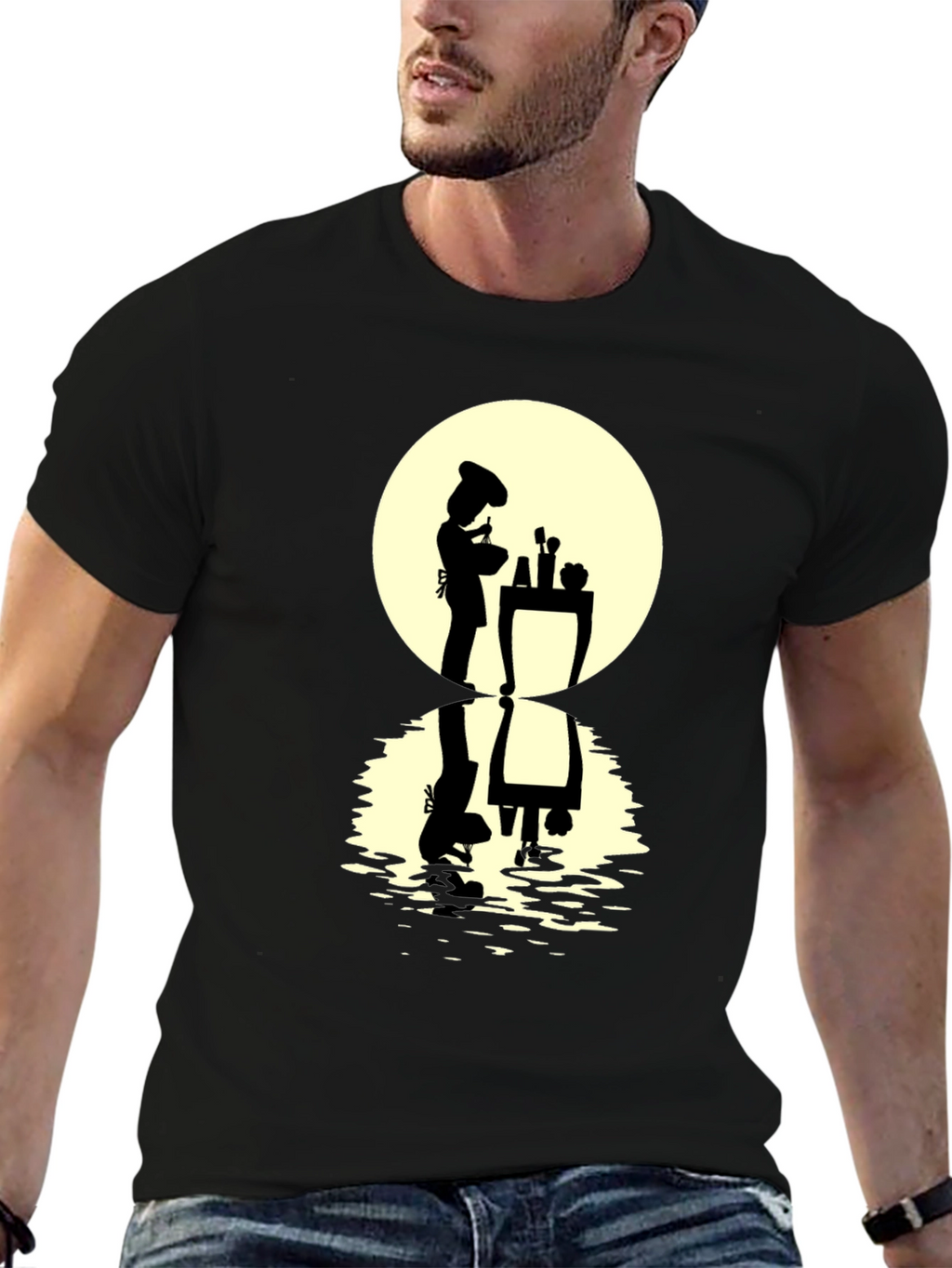 Chef Silhouette Graphic T-Shirt