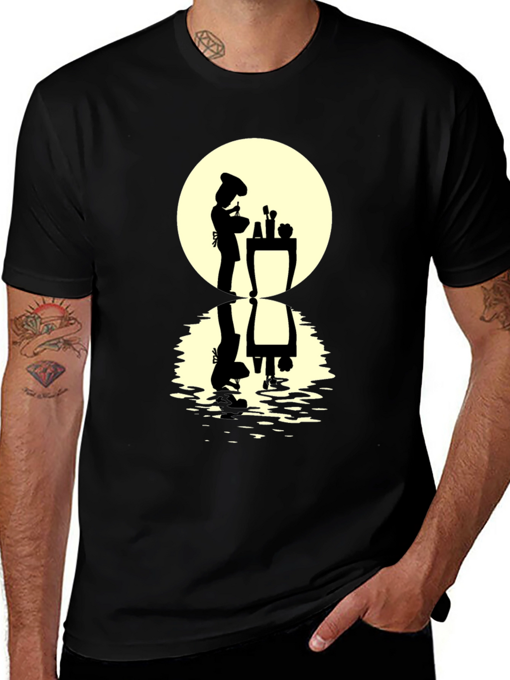 Chef Silhouette Graphic T-Shirt