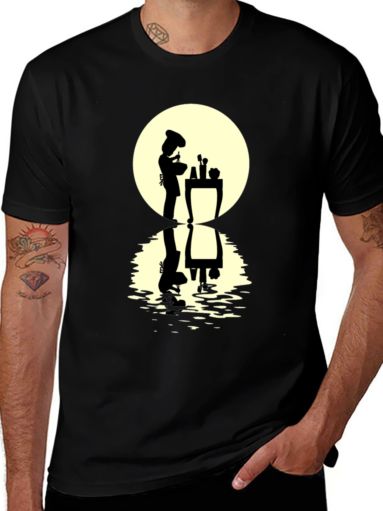 Chef Silhouette Graphic T-Shirt