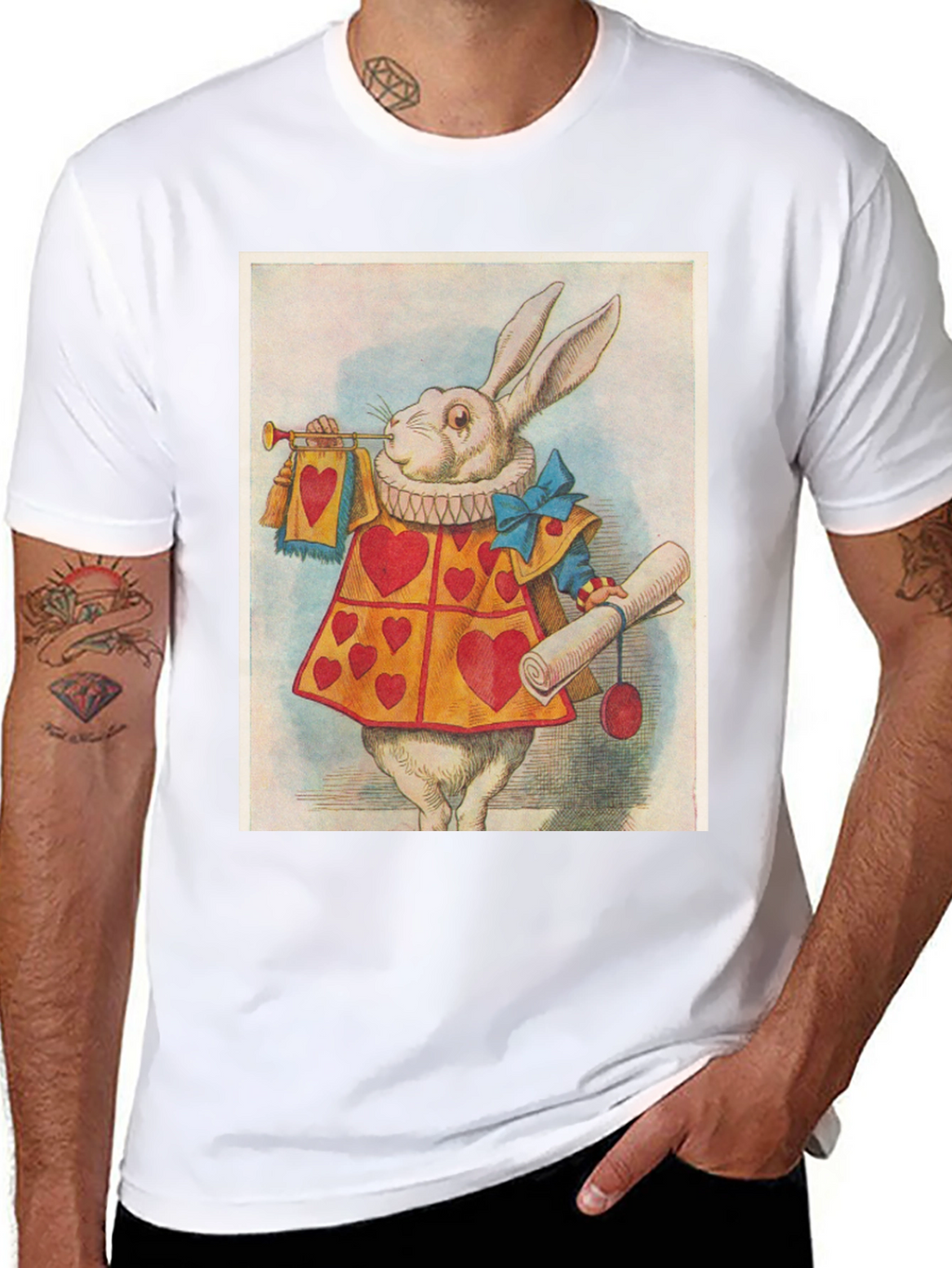 Alice in Wonderland White Rabbit T-Shirt