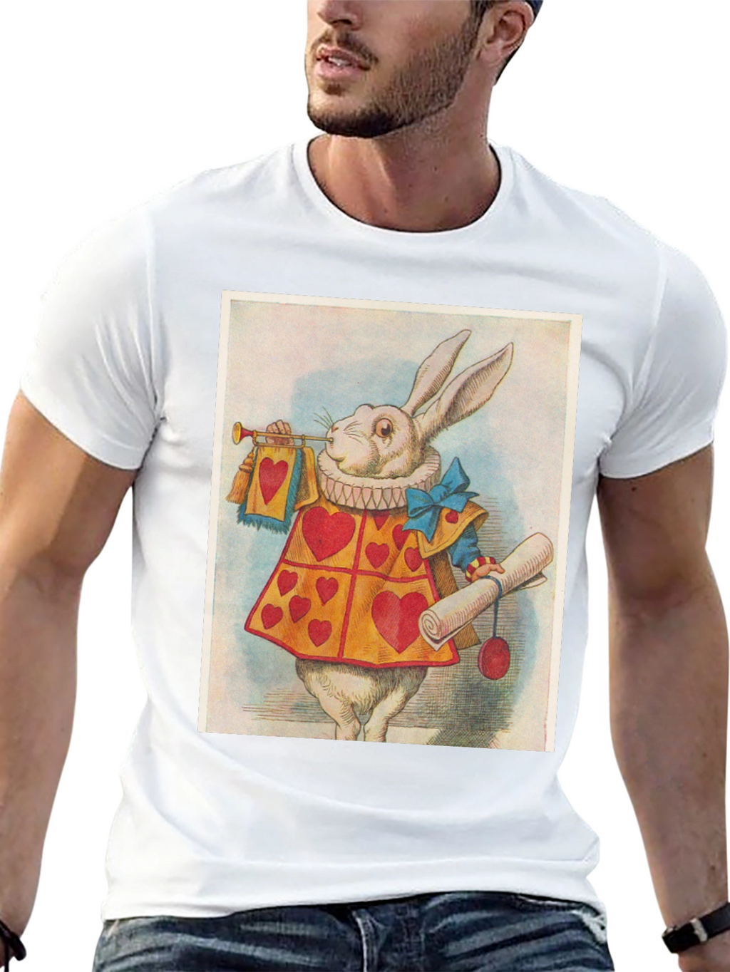 Alice in Wonderland White Rabbit T-Shirt