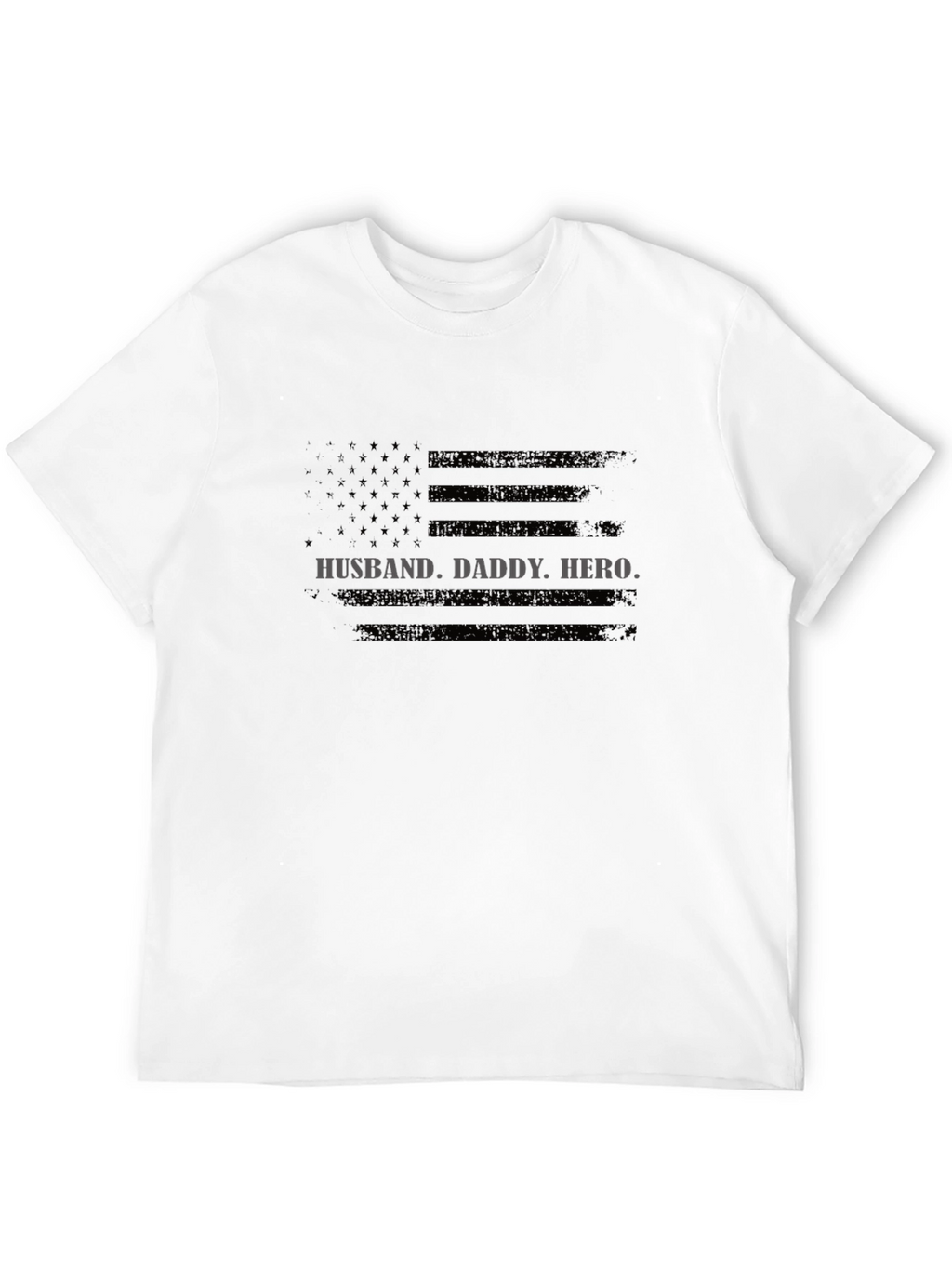 Husband Daddy Hero Flag T-Shirt
