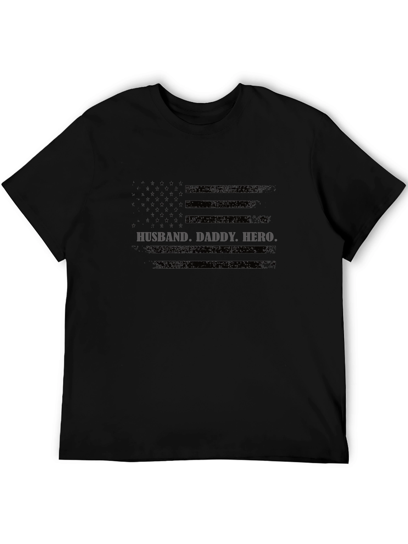 Husband Daddy Hero Flag T-Shirt