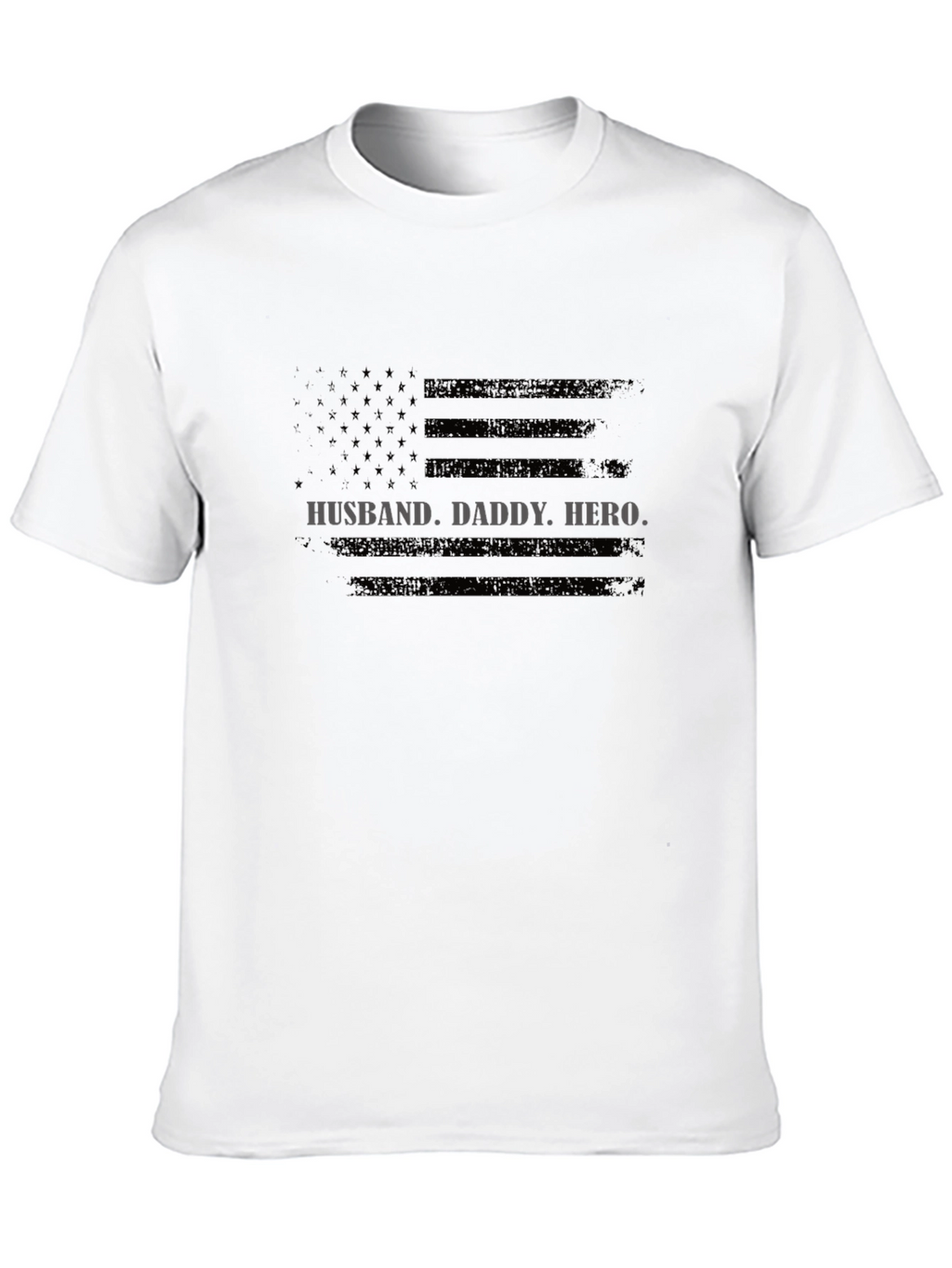 Husband Daddy Hero Flag T-Shirt