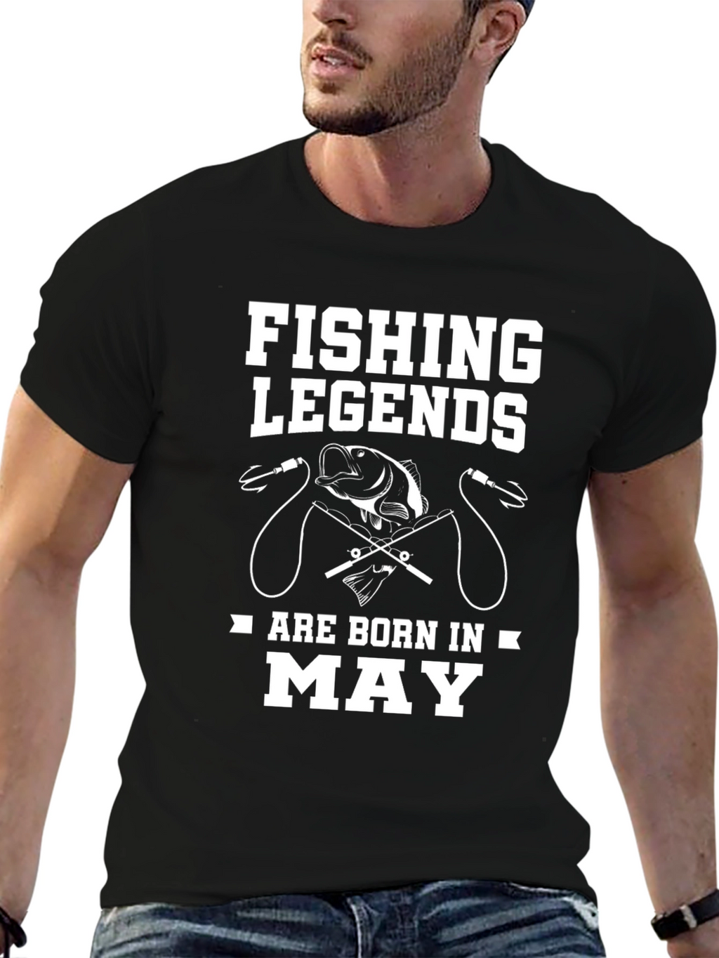 Fishing Legends Born in May T-Shirt