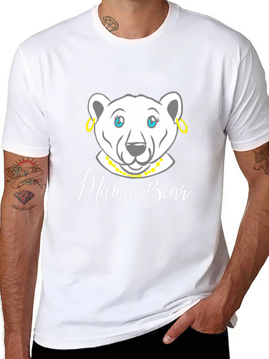 Mama Bear T-Shirt - Cute Bear Graphic Tee