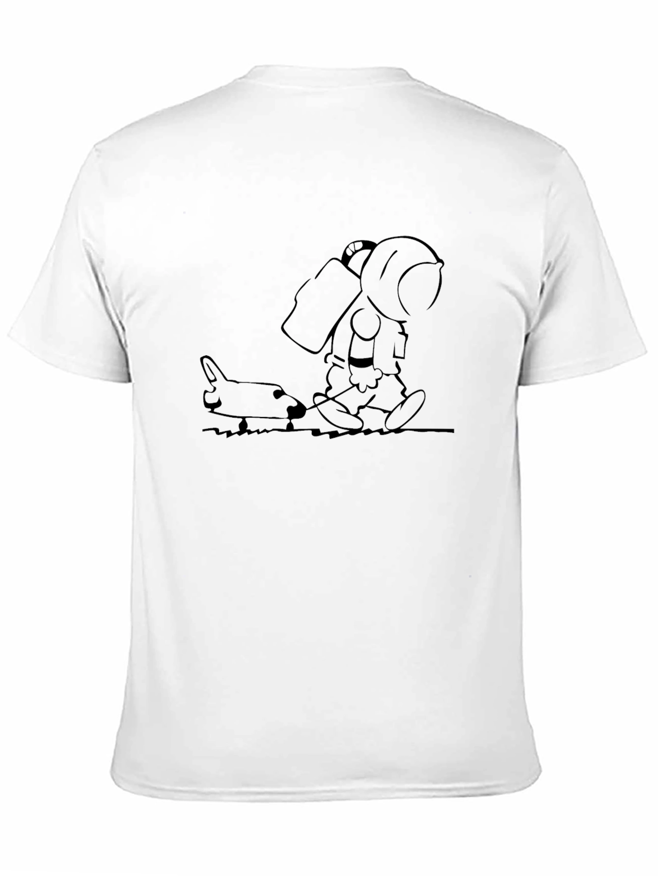 Astronaut & Shuttle Graphic Tee - Unisex Black T-Shirt