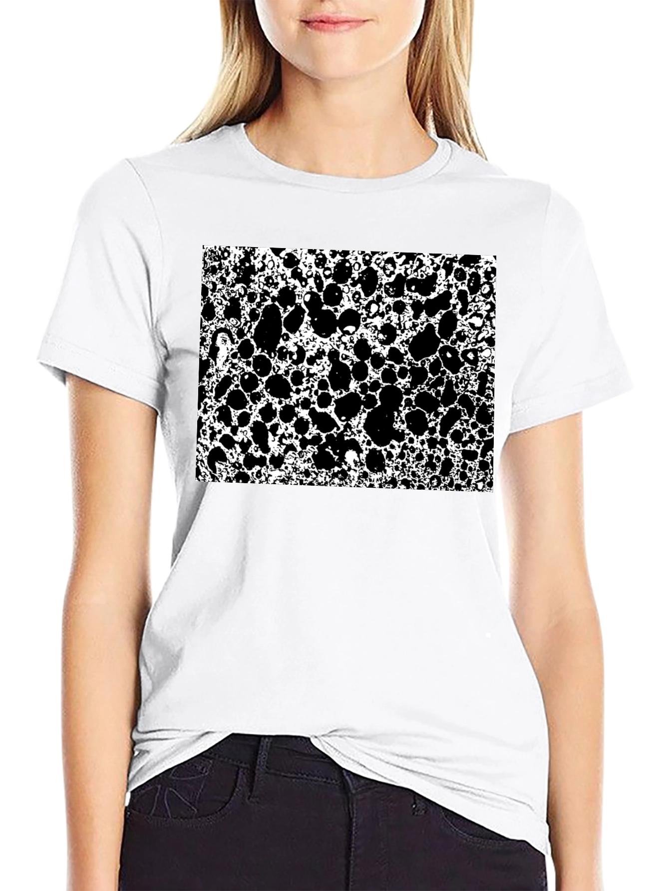 Abstract Black & White Pattern T-Shirt