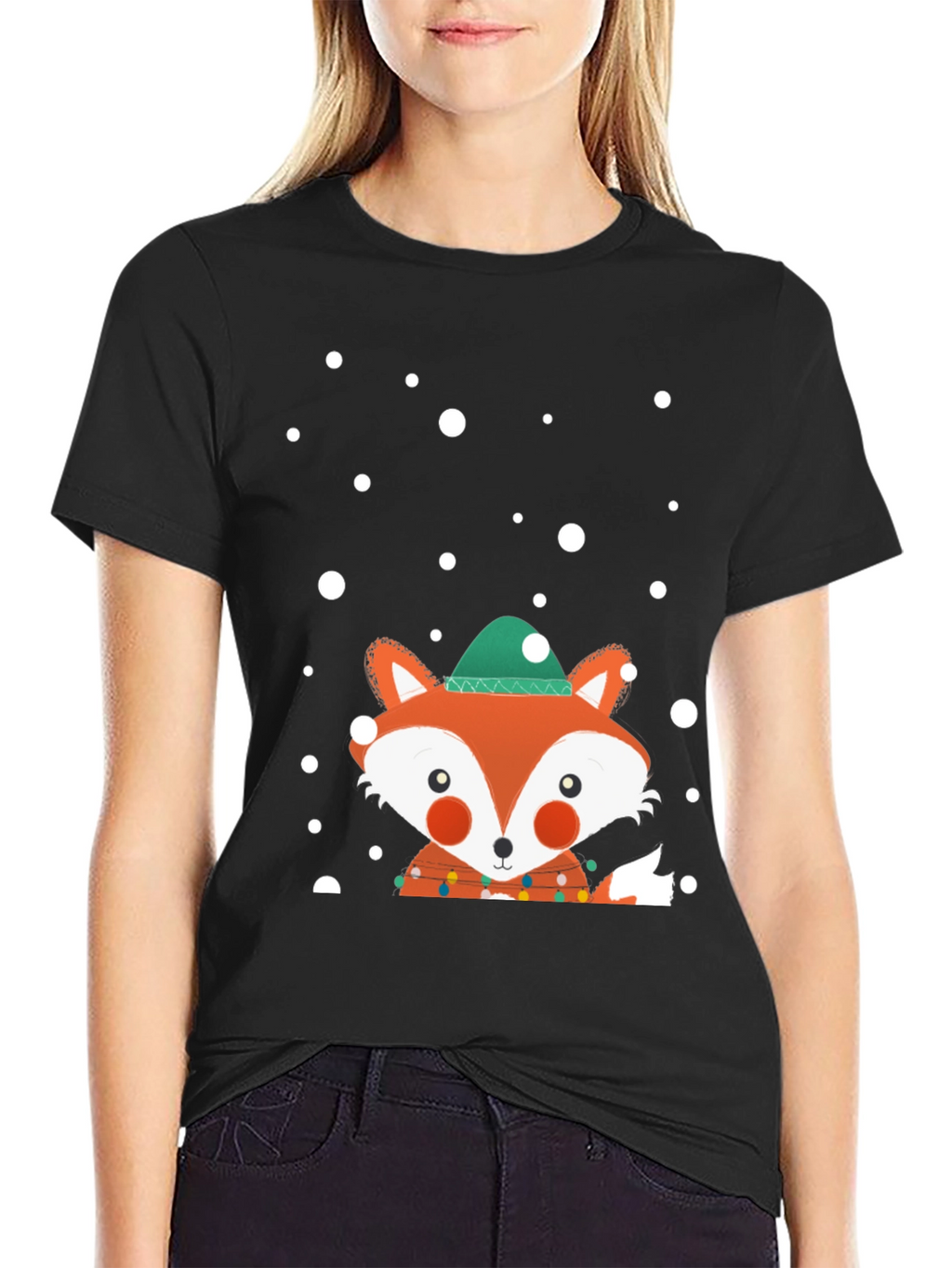 Festive Fox Tee - Holiday Fun!