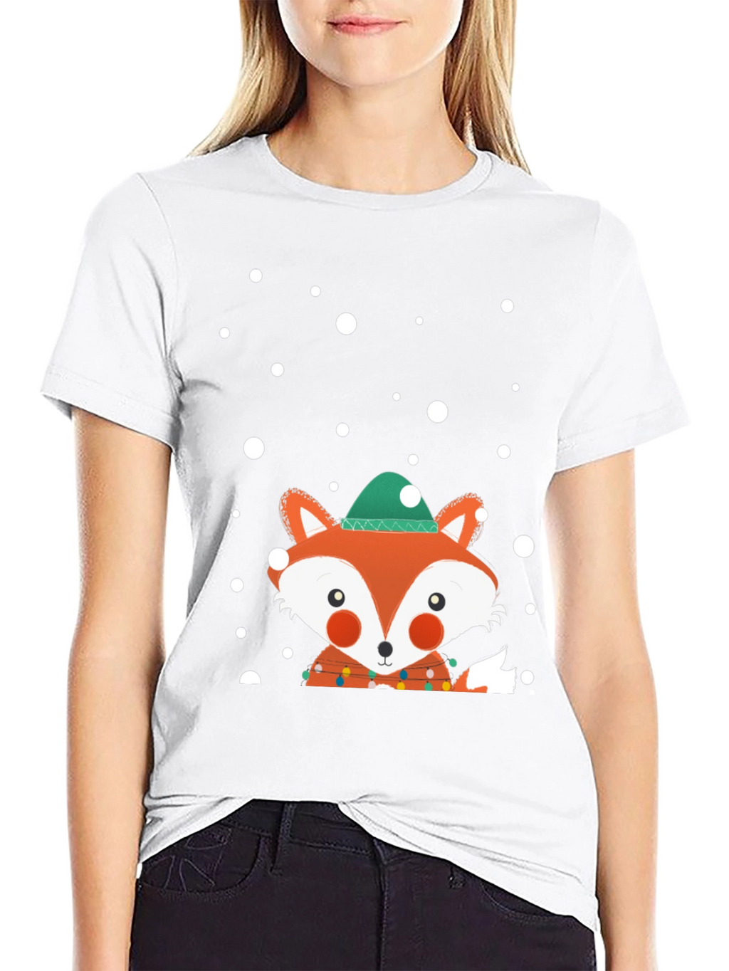 Festive Fox Tee - Holiday Fun!