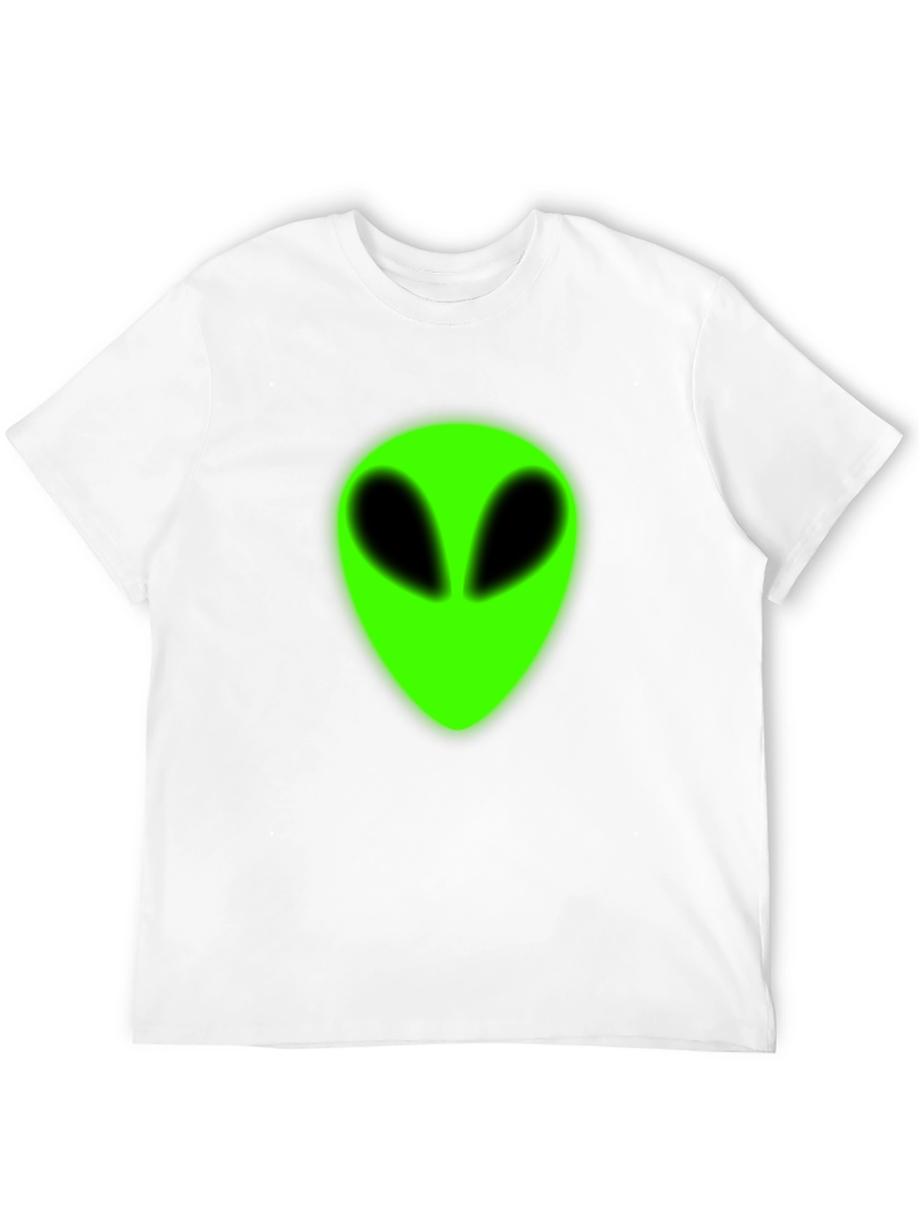 Alien Head Graphic T-Shirt - Mens Black Tee