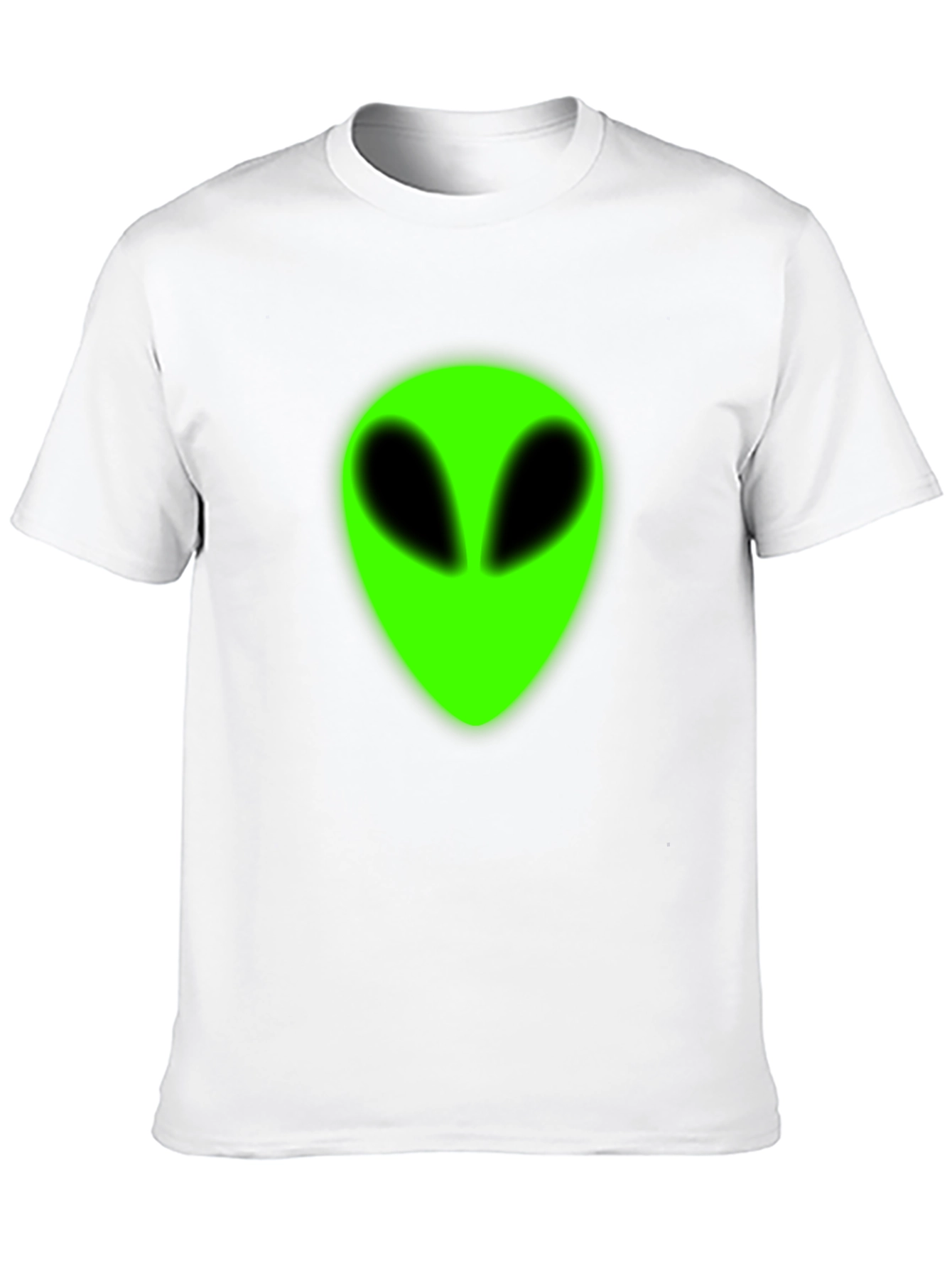 Alien Head Graphic T-Shirt - Mens Black Tee