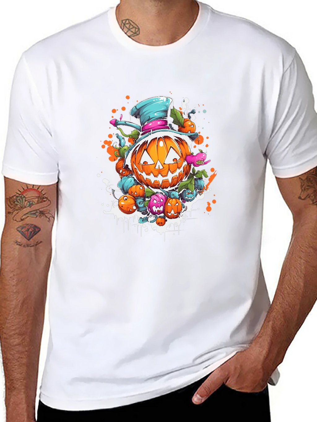 Halloween Pumpkin Cartoon T-Shirt