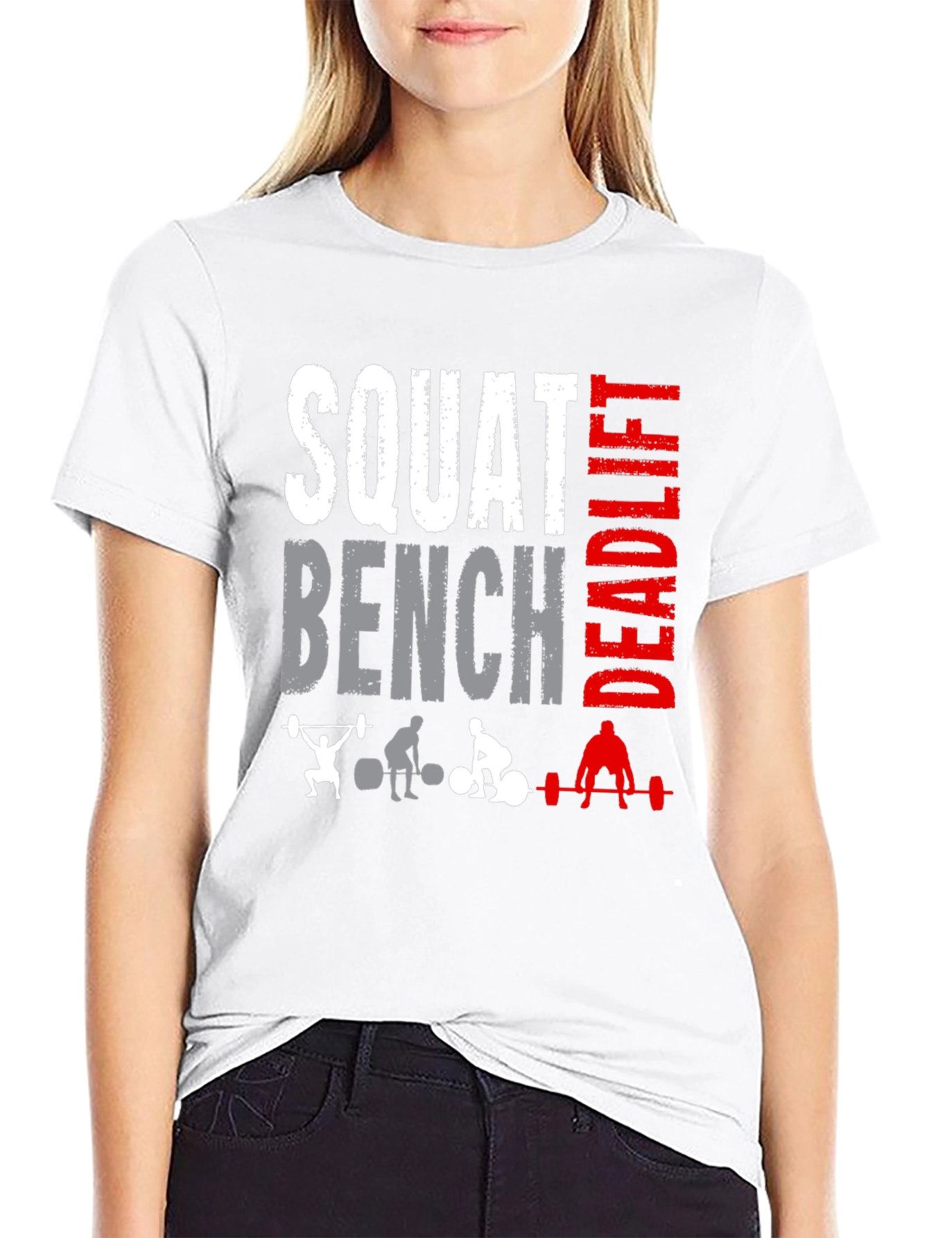Squat Bench Deadlift T-Shirt - Workout Gym Apparel