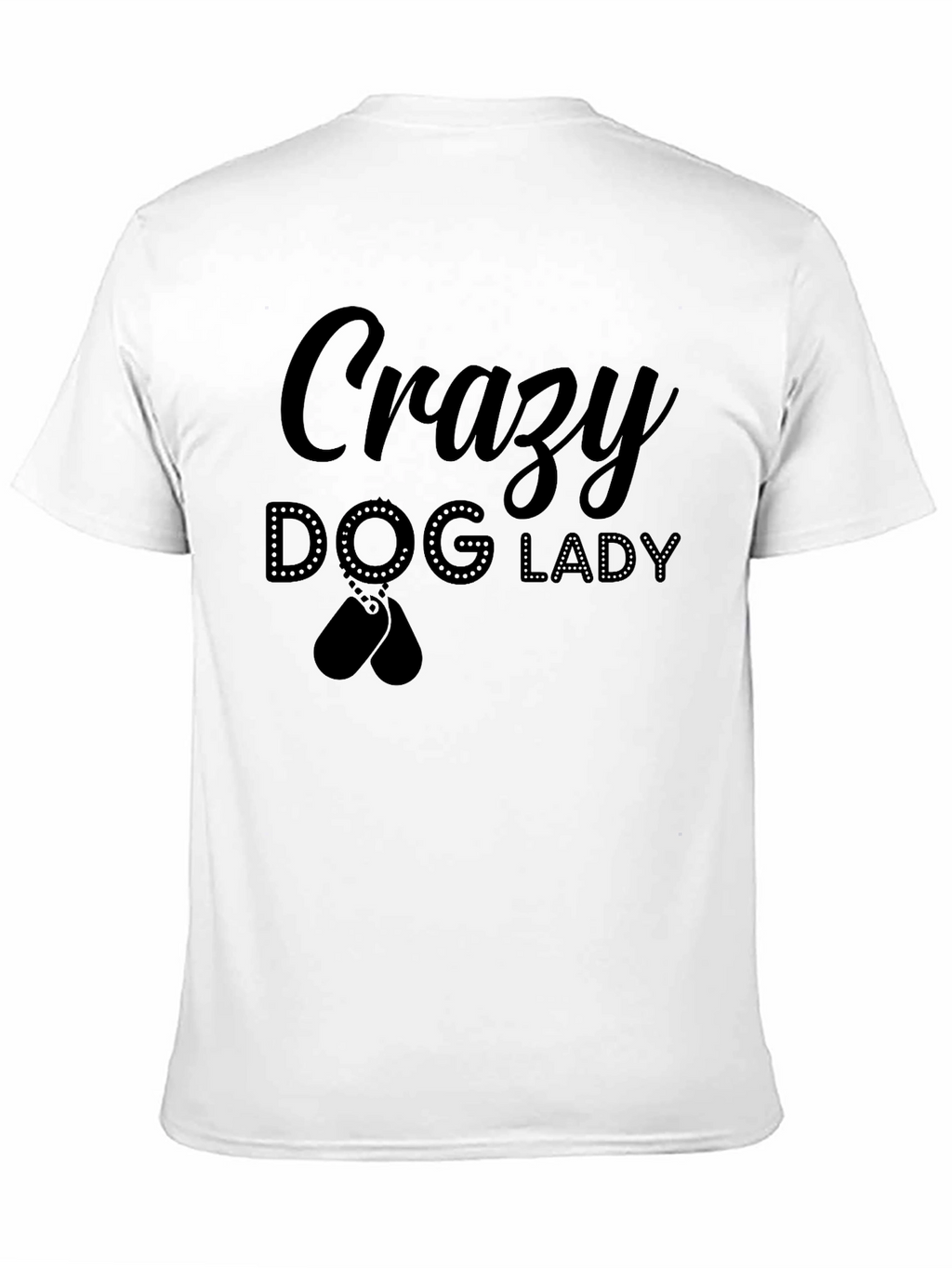 Crazy Dog Lady T-Shirt - Black