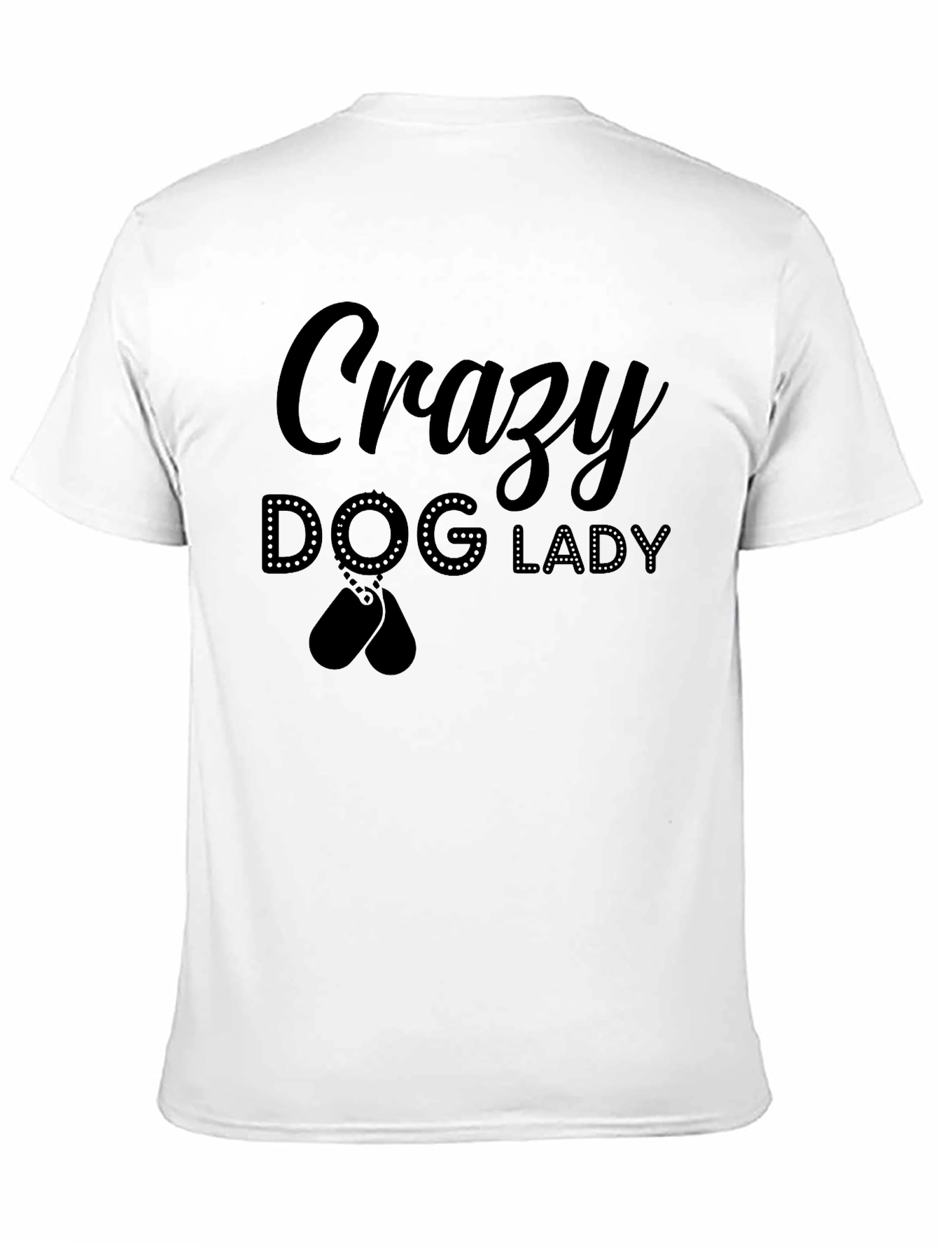 Crazy Dog Lady T-Shirt - Black