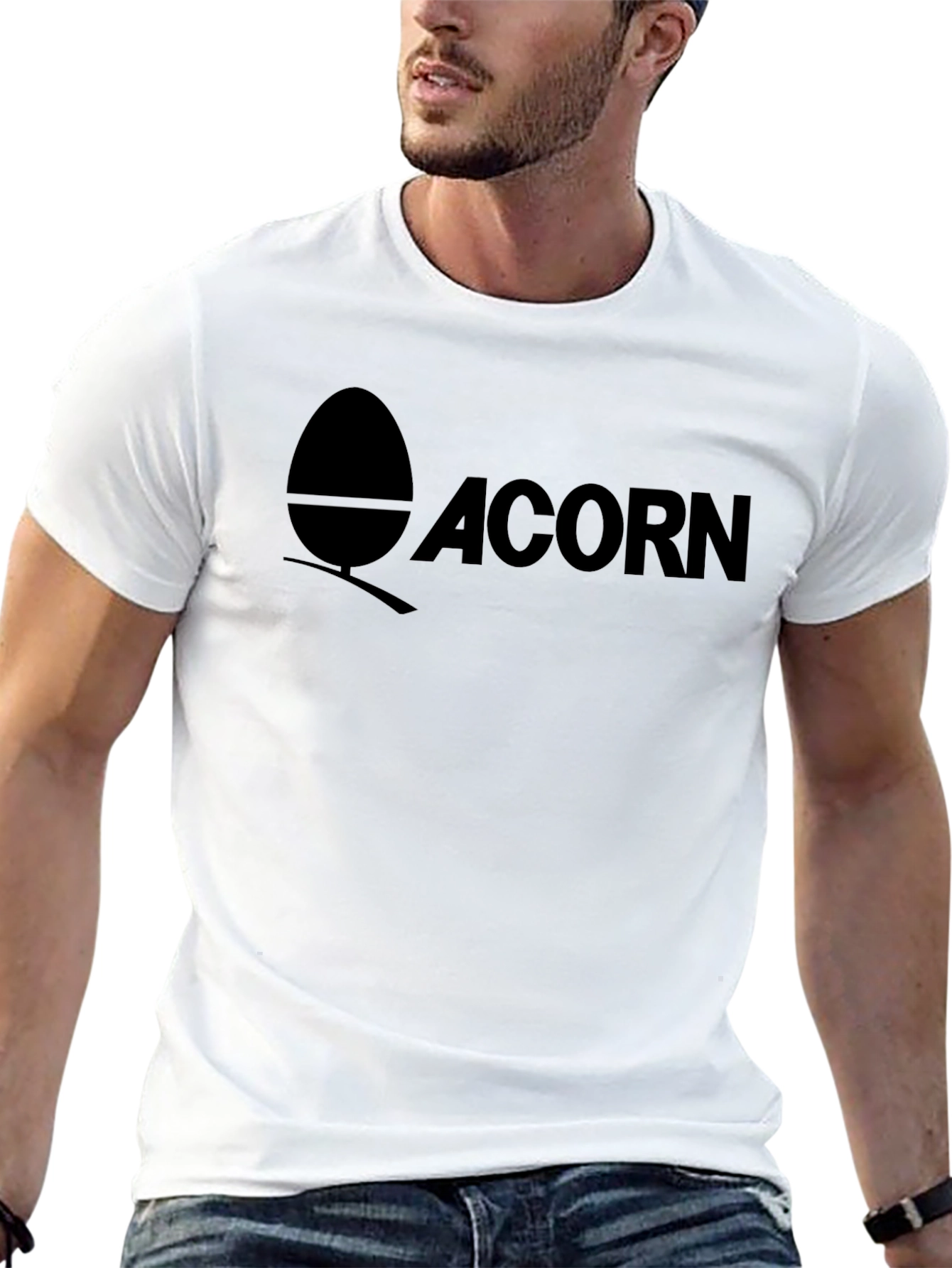 Acorn Logo Graphic T-Shirt - Stylish & Comfortable
