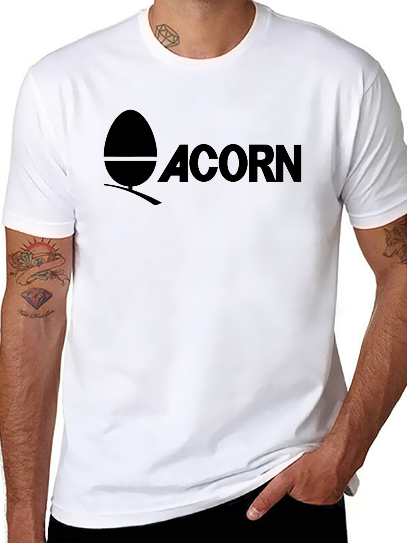 Acorn Logo Graphic T-Shirt - Stylish & Comfortable