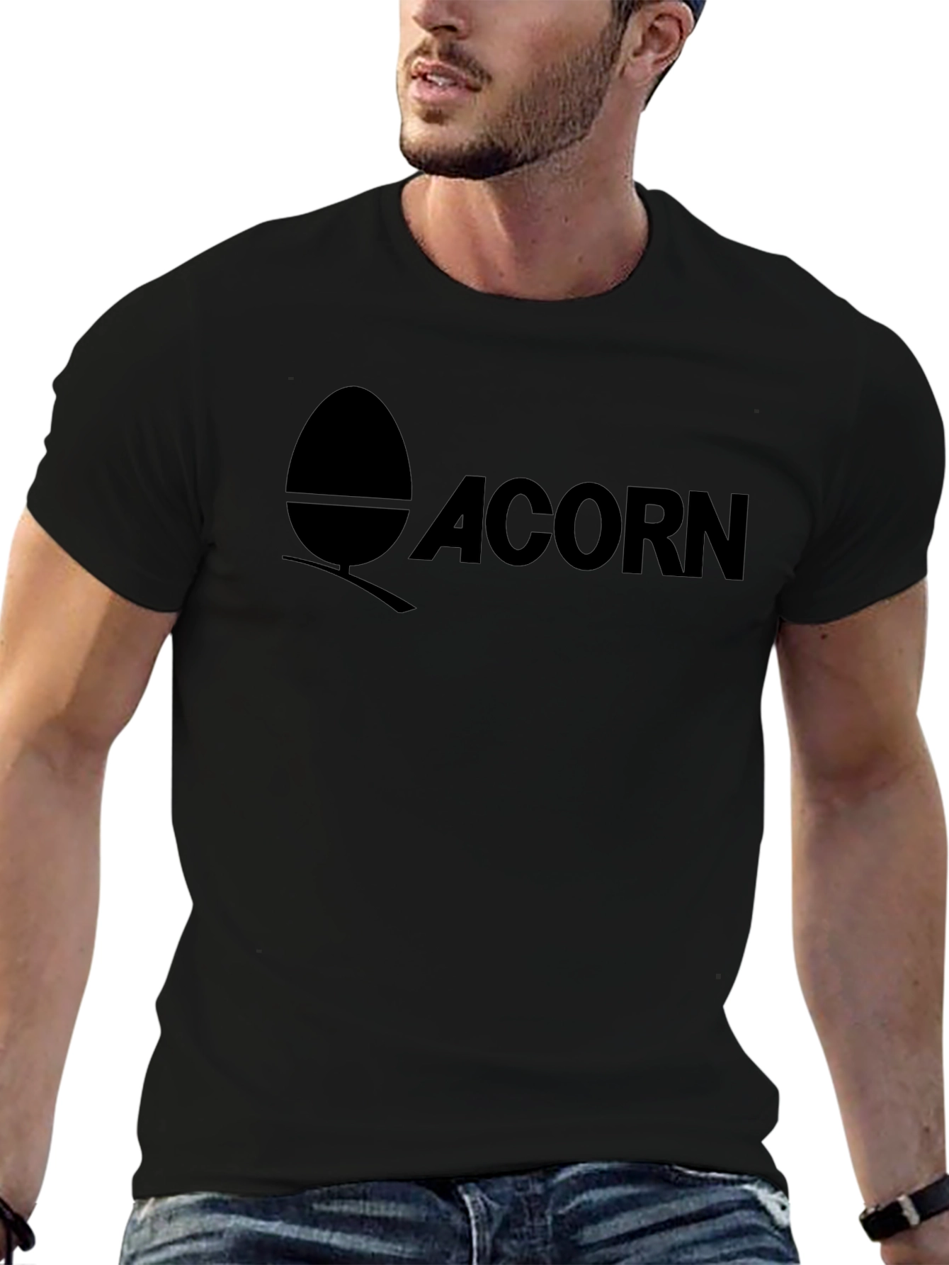 Acorn Logo Graphic T-Shirt - Stylish & Comfortable