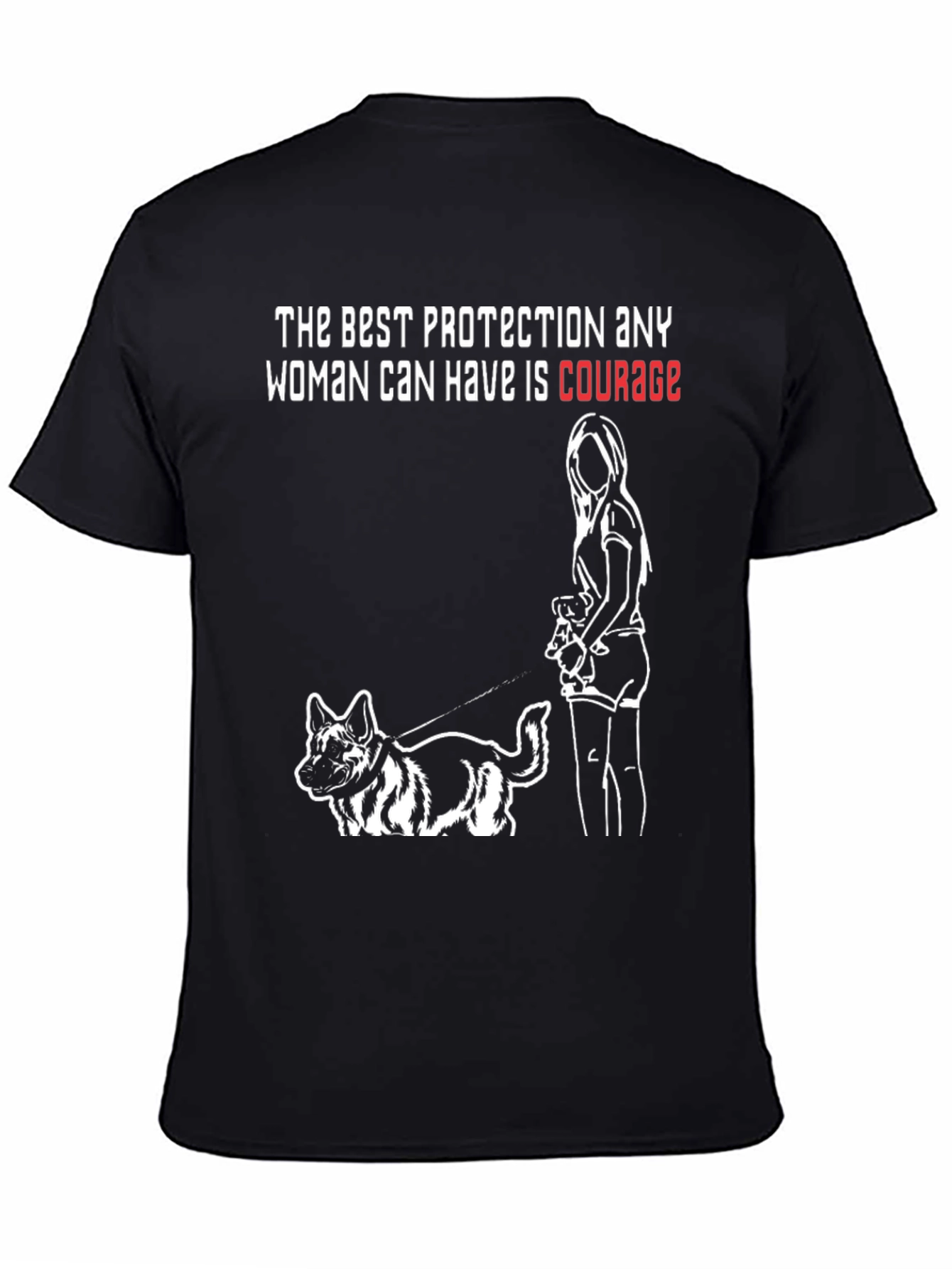 Courage Protection Dog T-Shirt