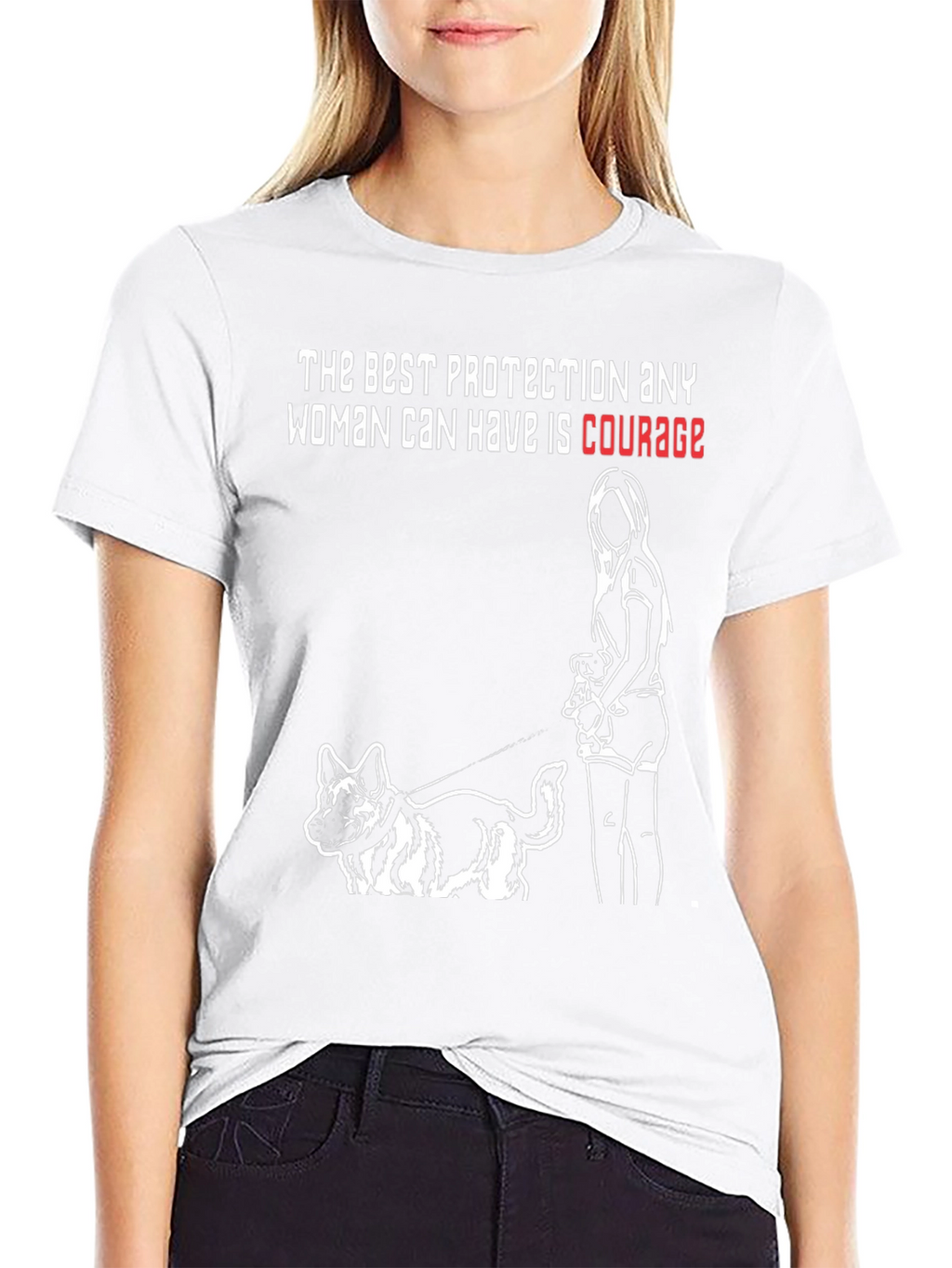 Courage Protection Dog T-Shirt