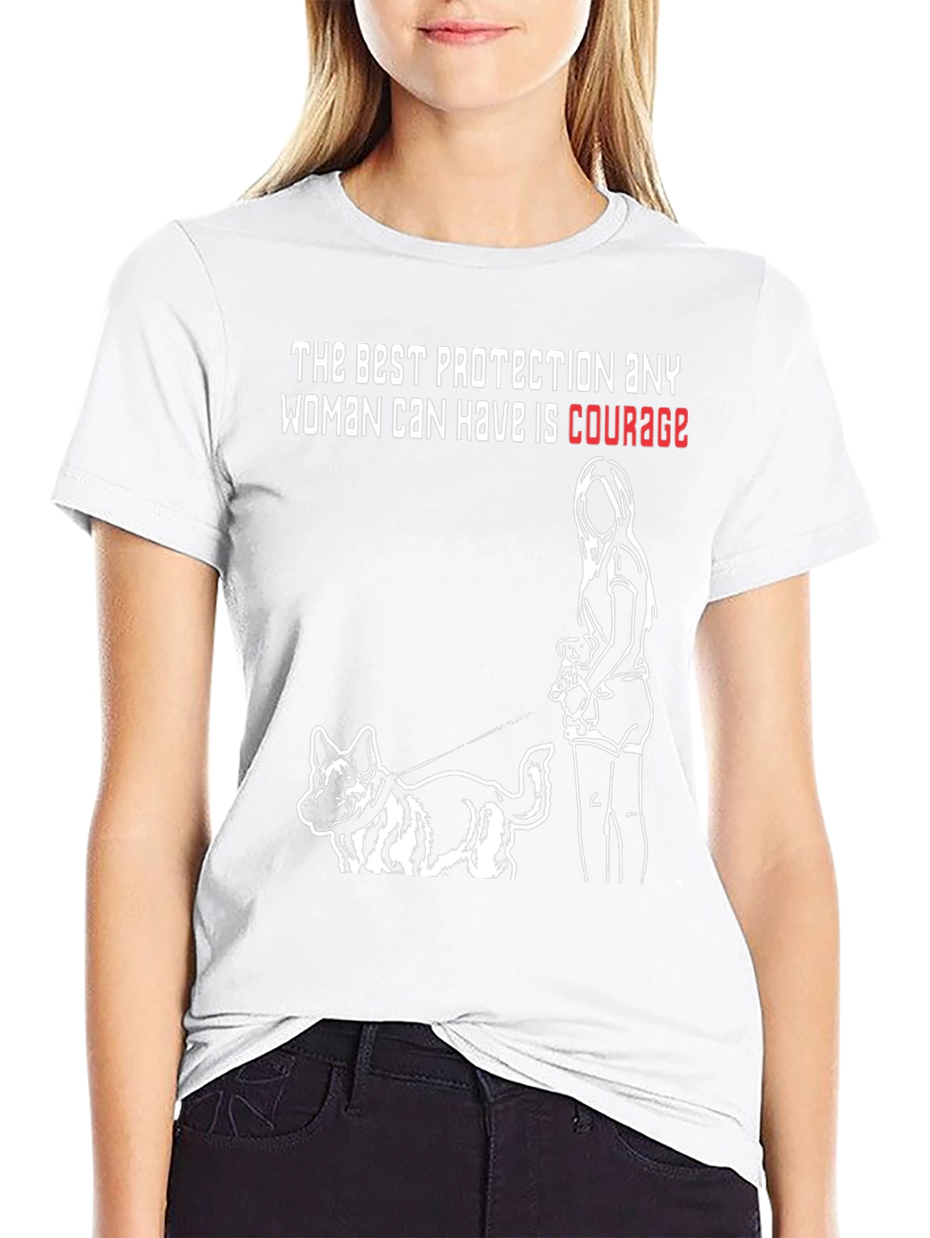 Courage Protection Dog T-Shirt