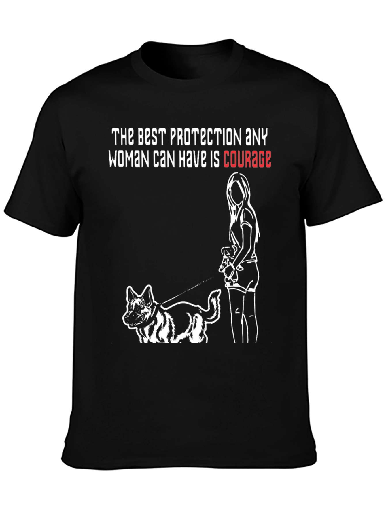 Courage Protection Dog T-Shirt