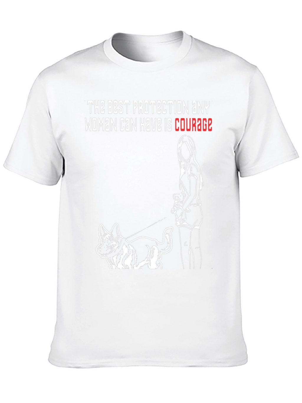 Courage Protection Dog T-Shirt