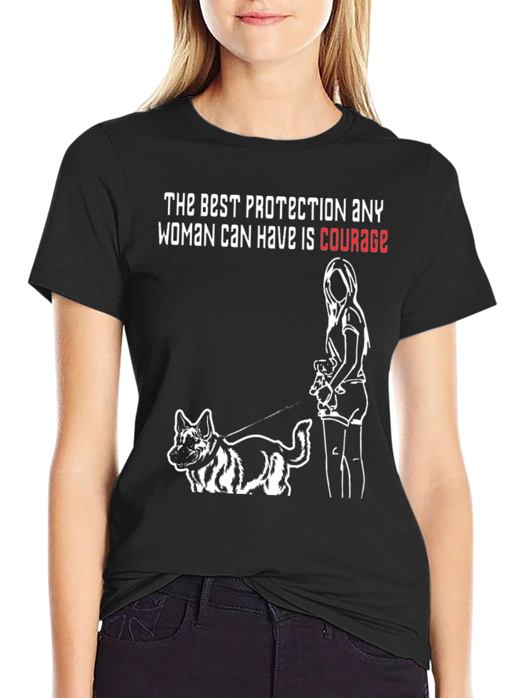 Courage Protection Dog T-Shirt