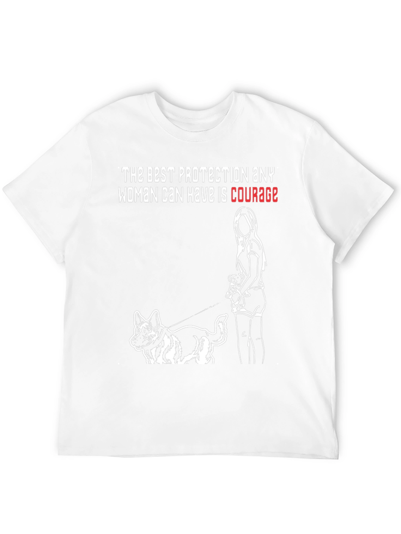 Courage Protection Dog T-Shirt