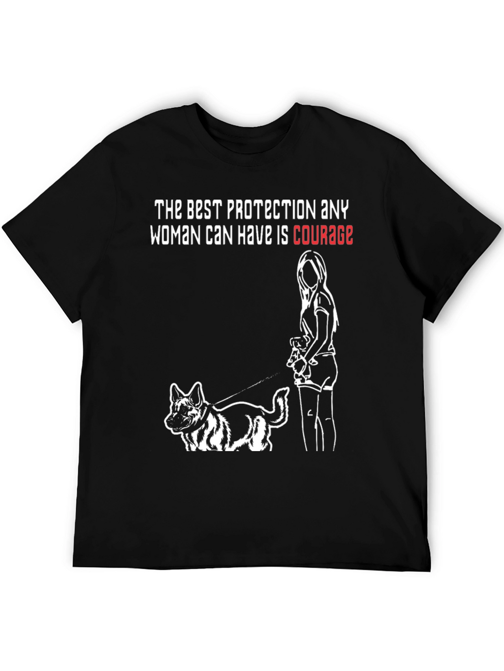 Courage Protection Dog T-Shirt