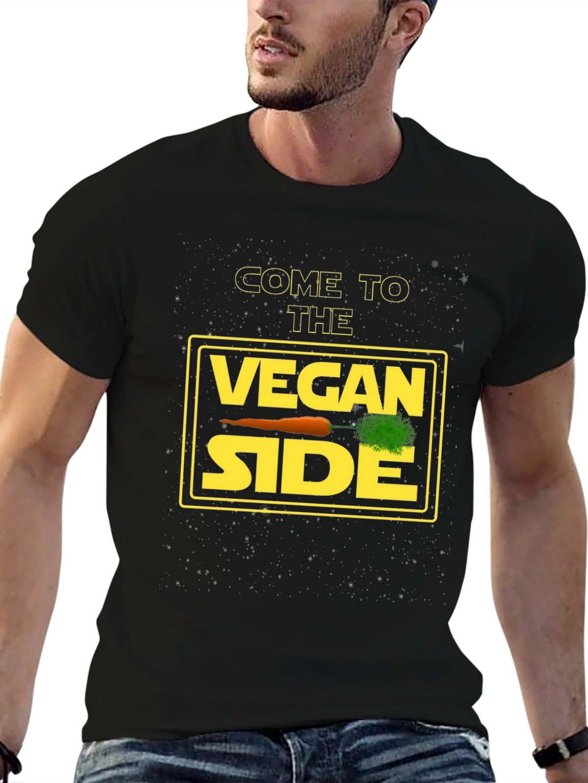 Vegan Side T-Shirt - Funny Star Wars Inspired Vegetarian Tee