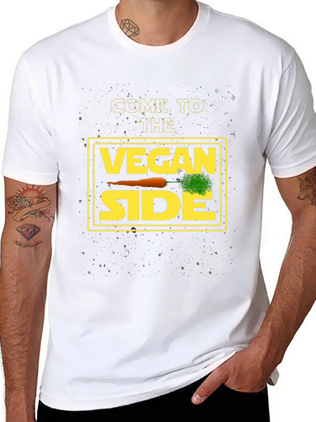 Vegan Side T-Shirt - Funny Star Wars Inspired Vegetarian Tee