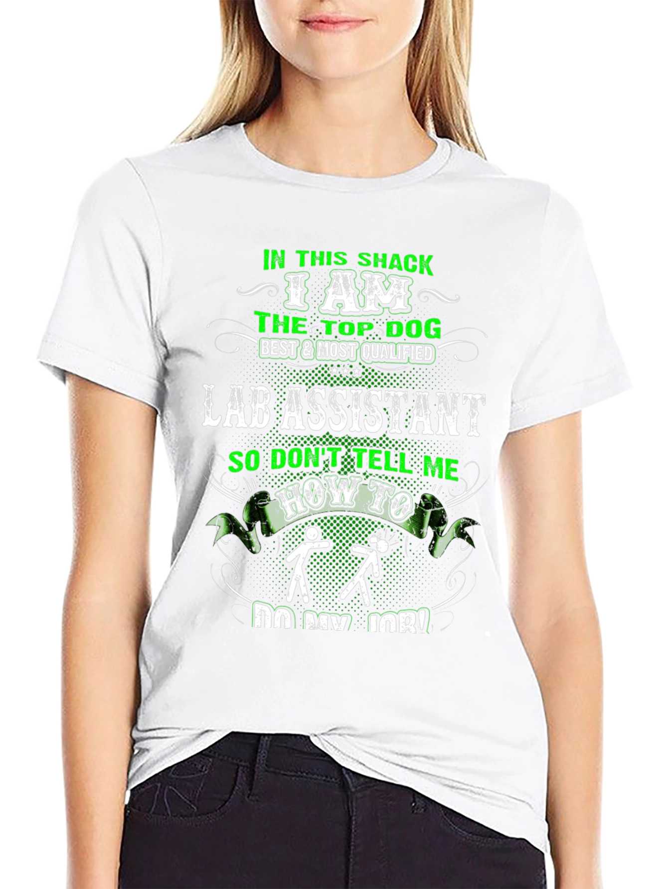 Funny Lab Assistant T-Shirt - Top Dog Design