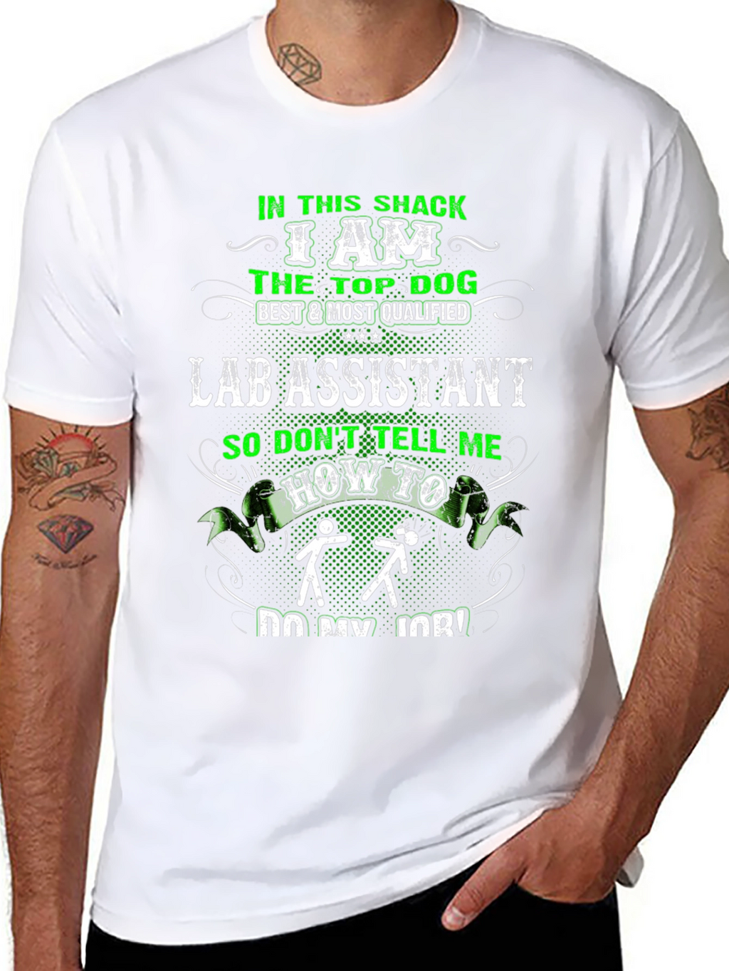 Funny Lab Assistant T-Shirt - Top Dog Design