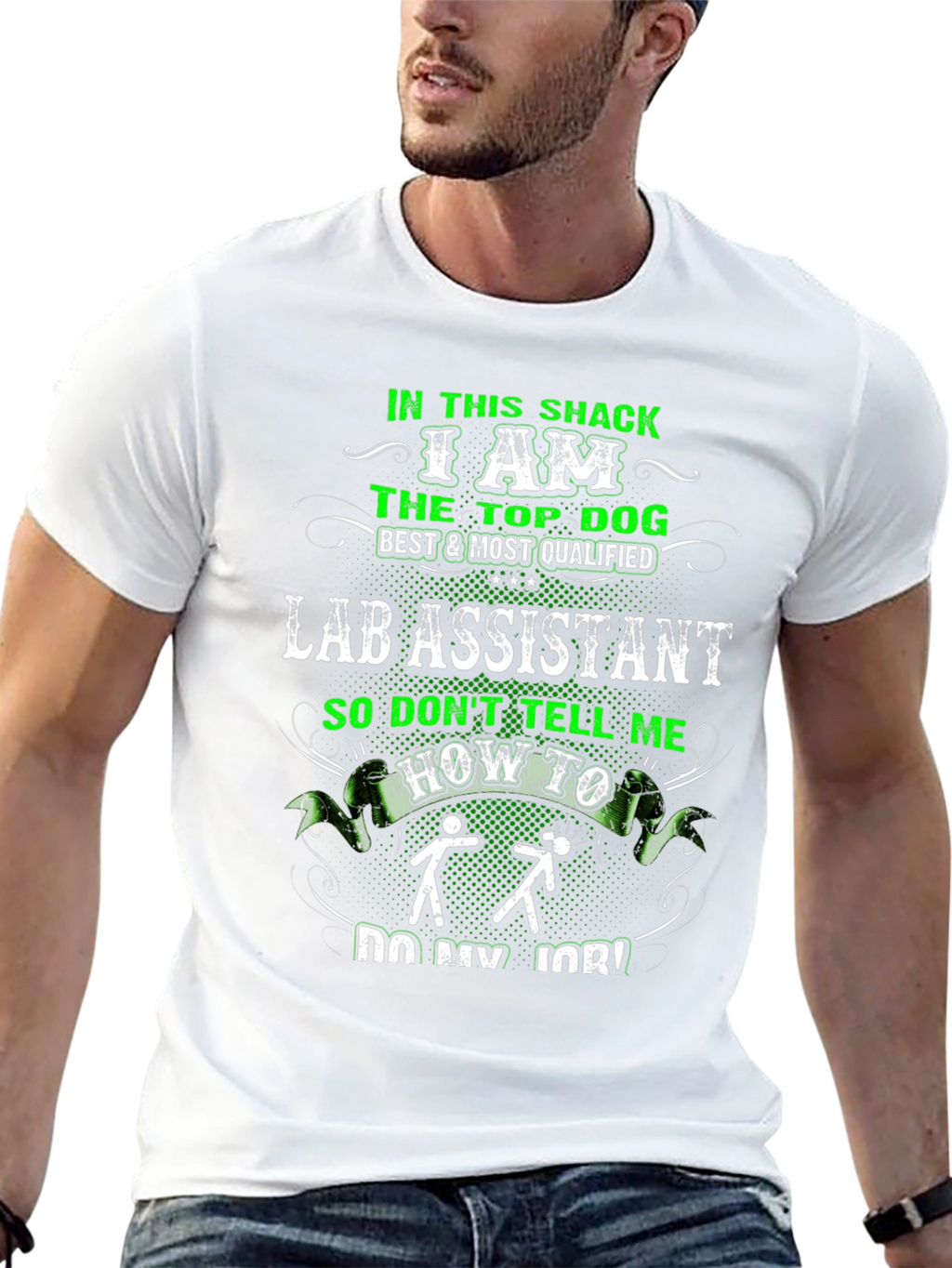 Funny Lab Assistant T-Shirt - Top Dog Design