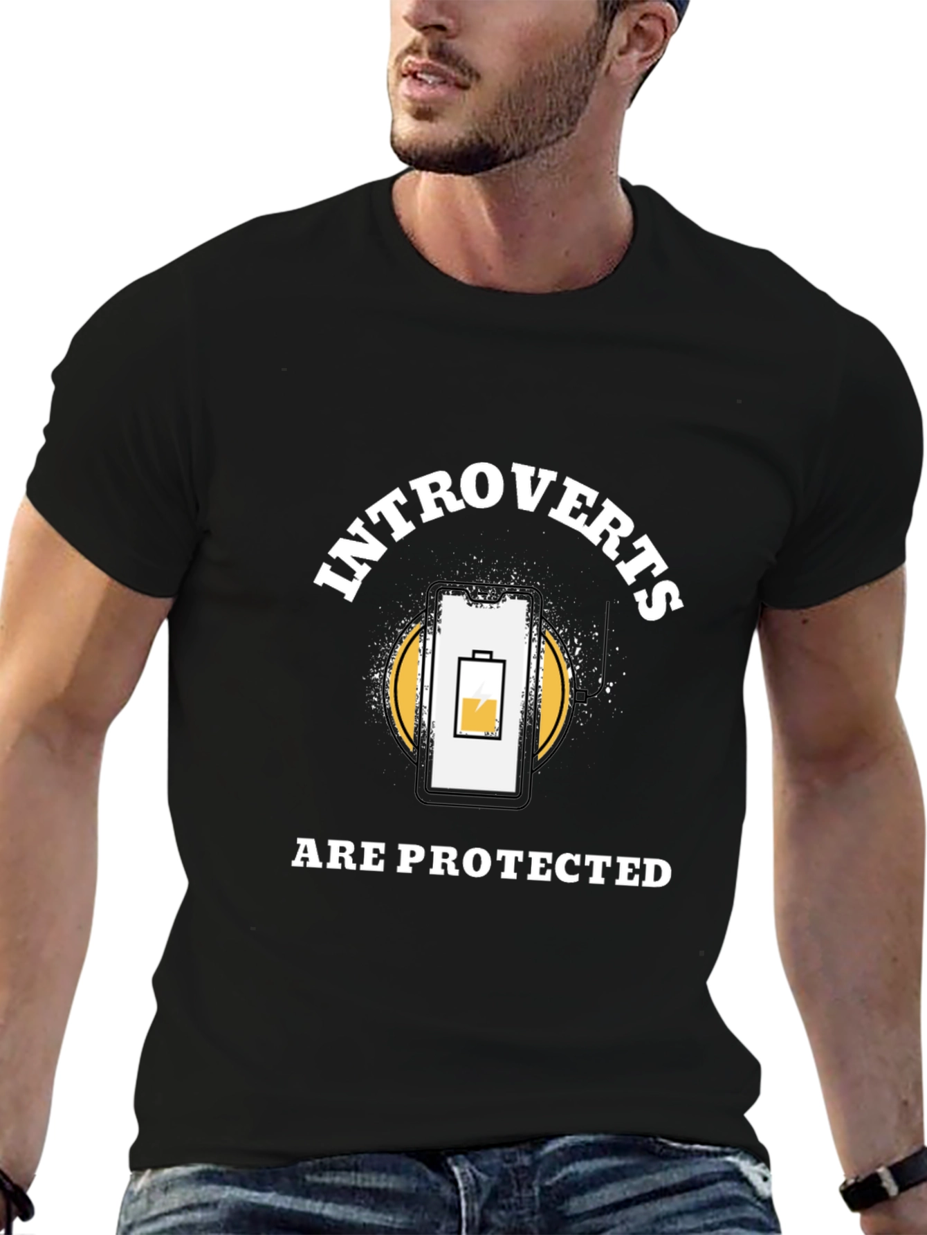 Introverts Protected T-Shirt - Funny Social Battery Tee