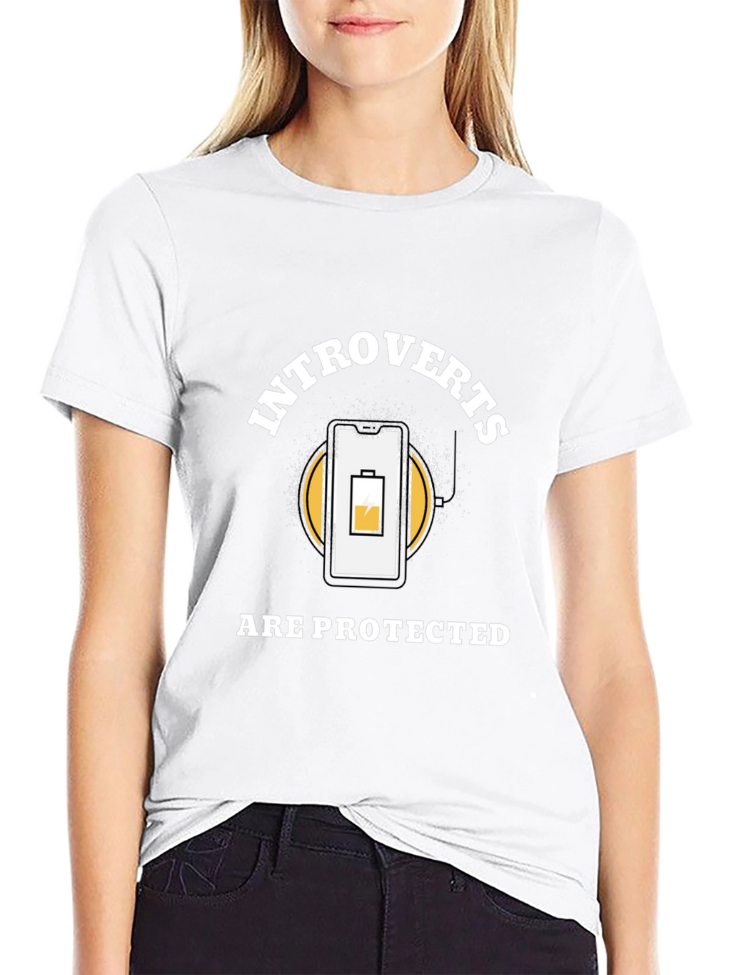 Introverts Protected T-Shirt - Funny Social Battery Tee